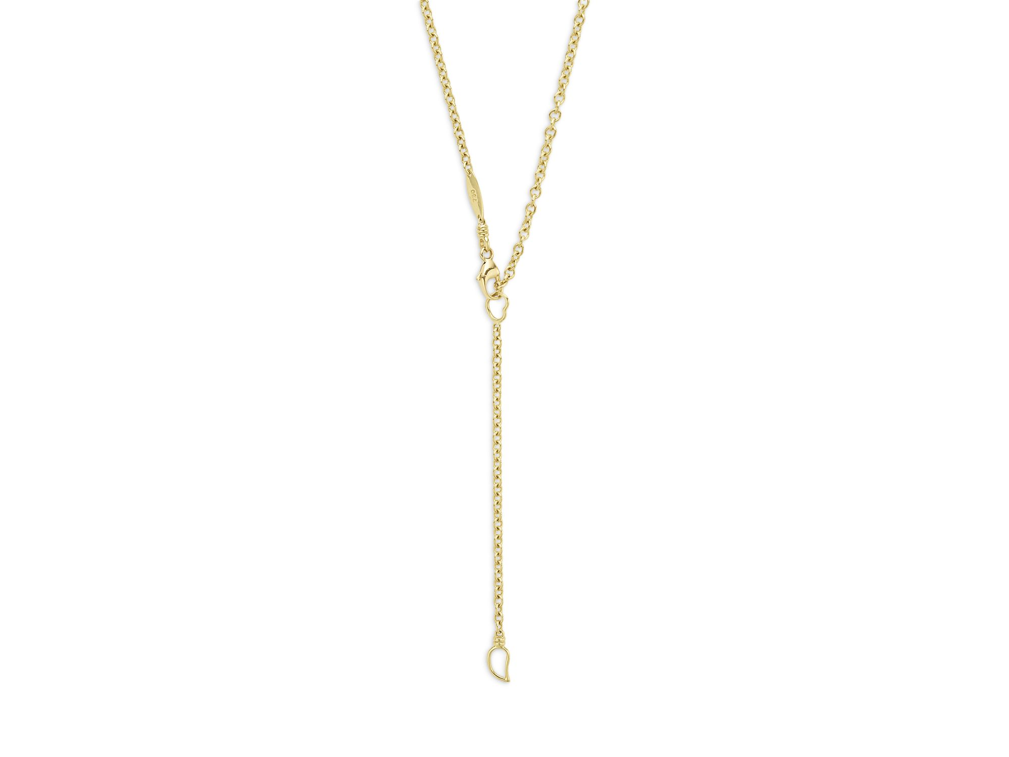 18K Yellow Gold Meridian Diamond Pavé Circle Pendant Necklace, 16-18" — Image 5