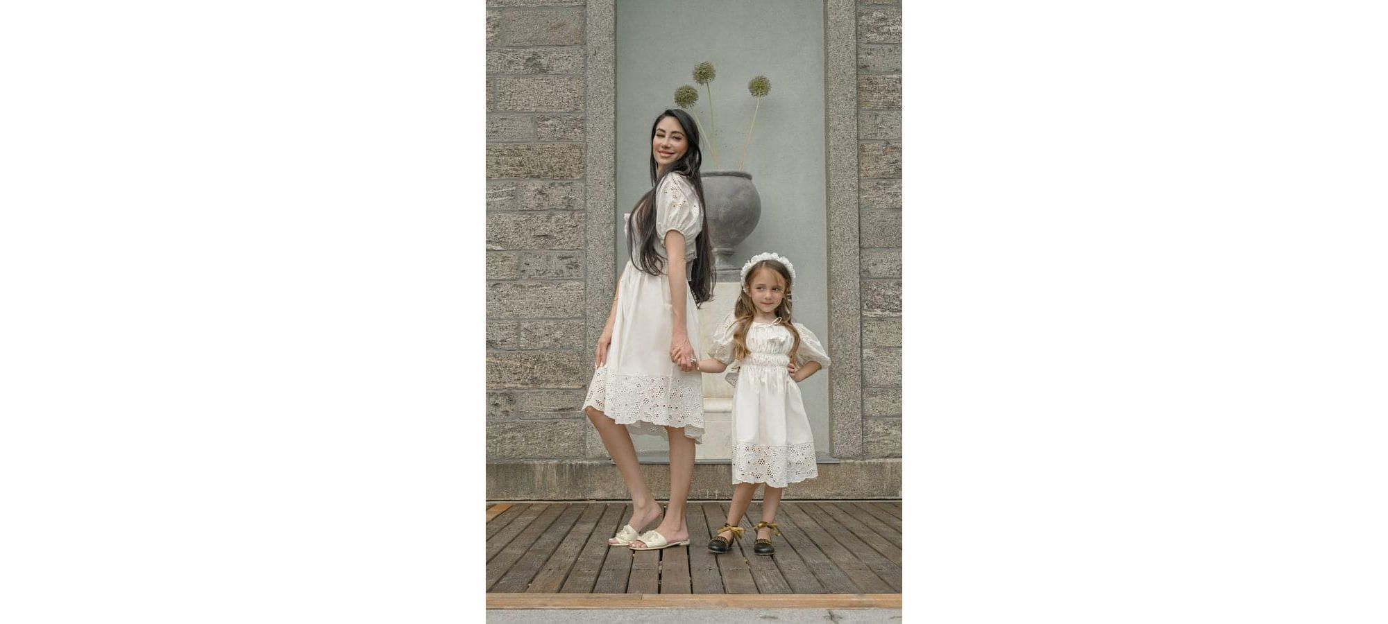 Girls' Blanca White Cotton Dress - Baby, Little Kid, Big Kid — Image 4