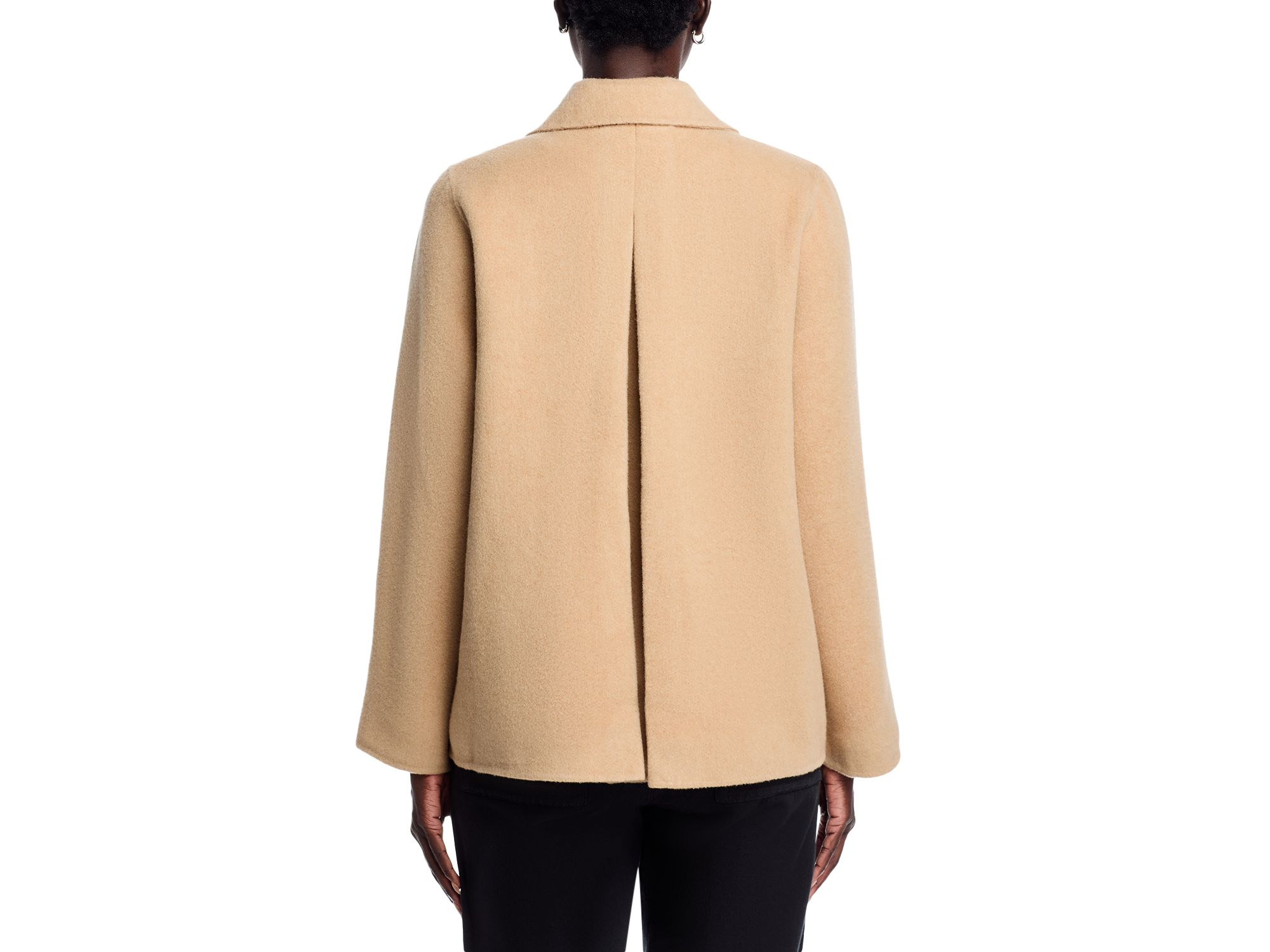 Wool Double Breasted Trench Jacket — Image 4