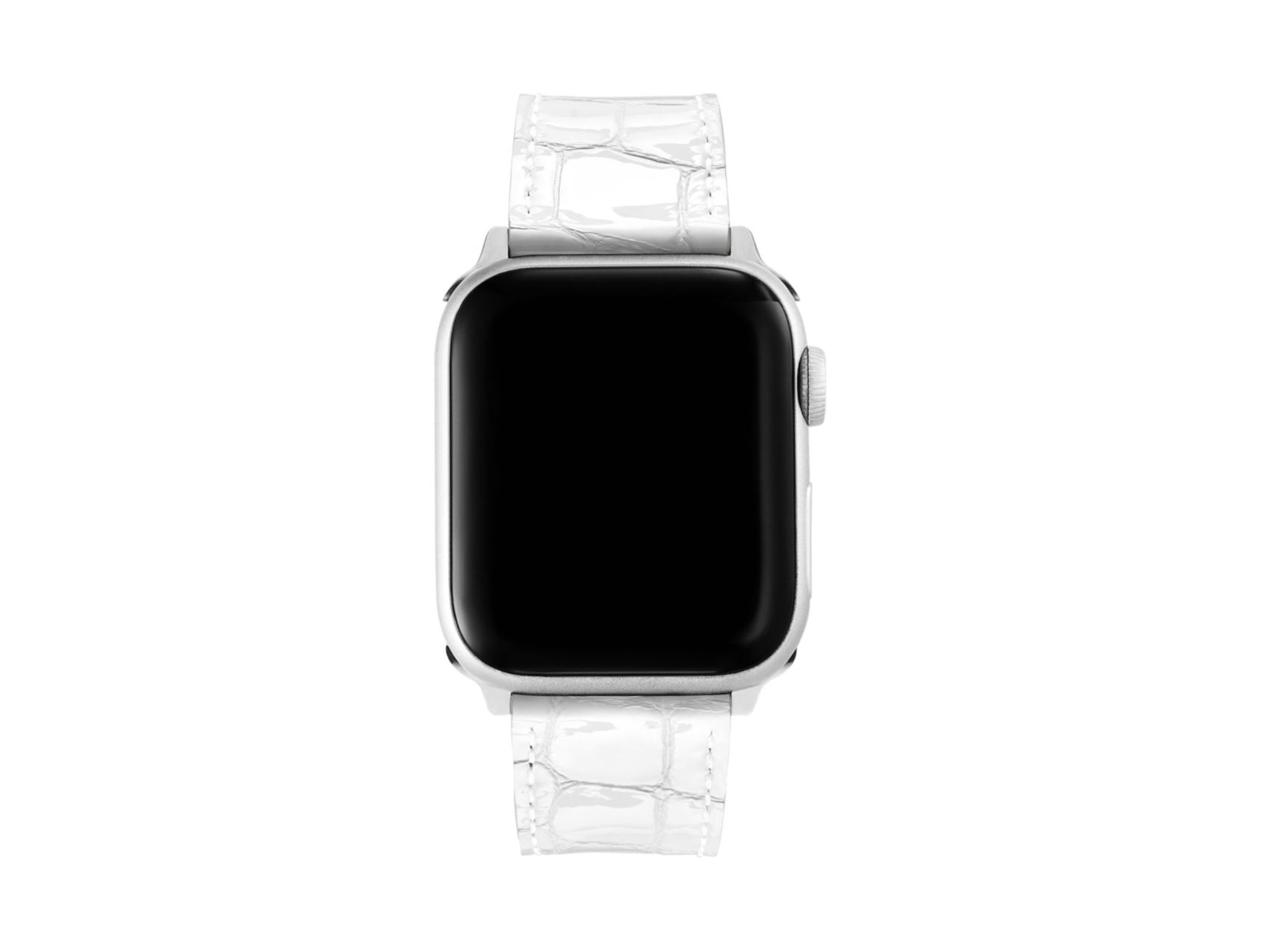 White Leather Bracelet Band for Apple Watch®, 38-49mm — Image 4