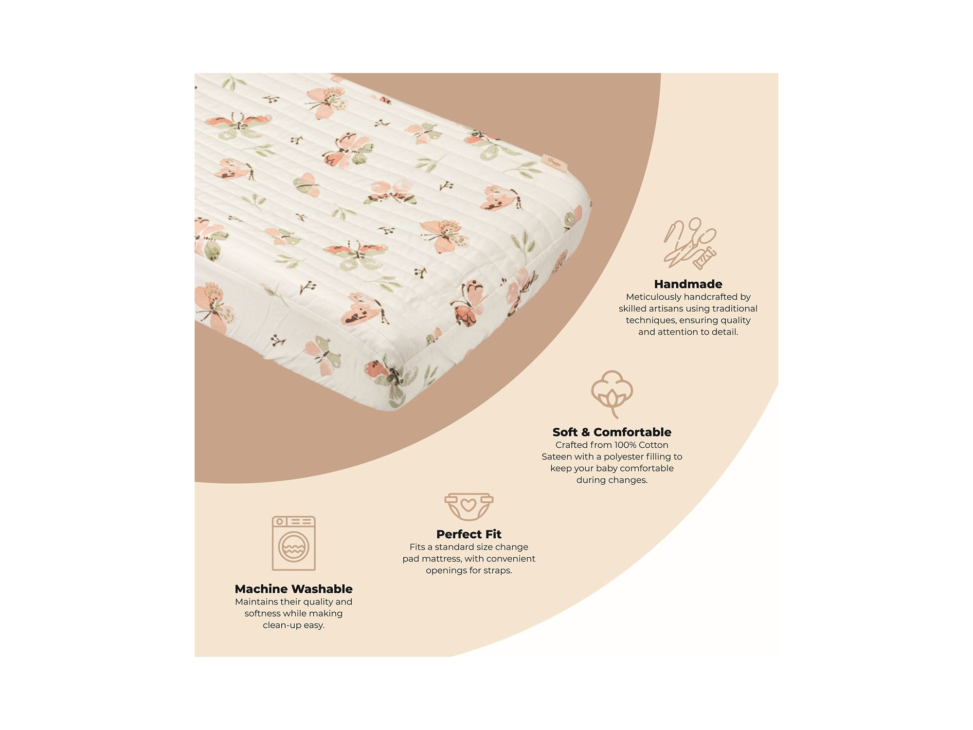 Parker Quilted Change Pad Cover — Image 7