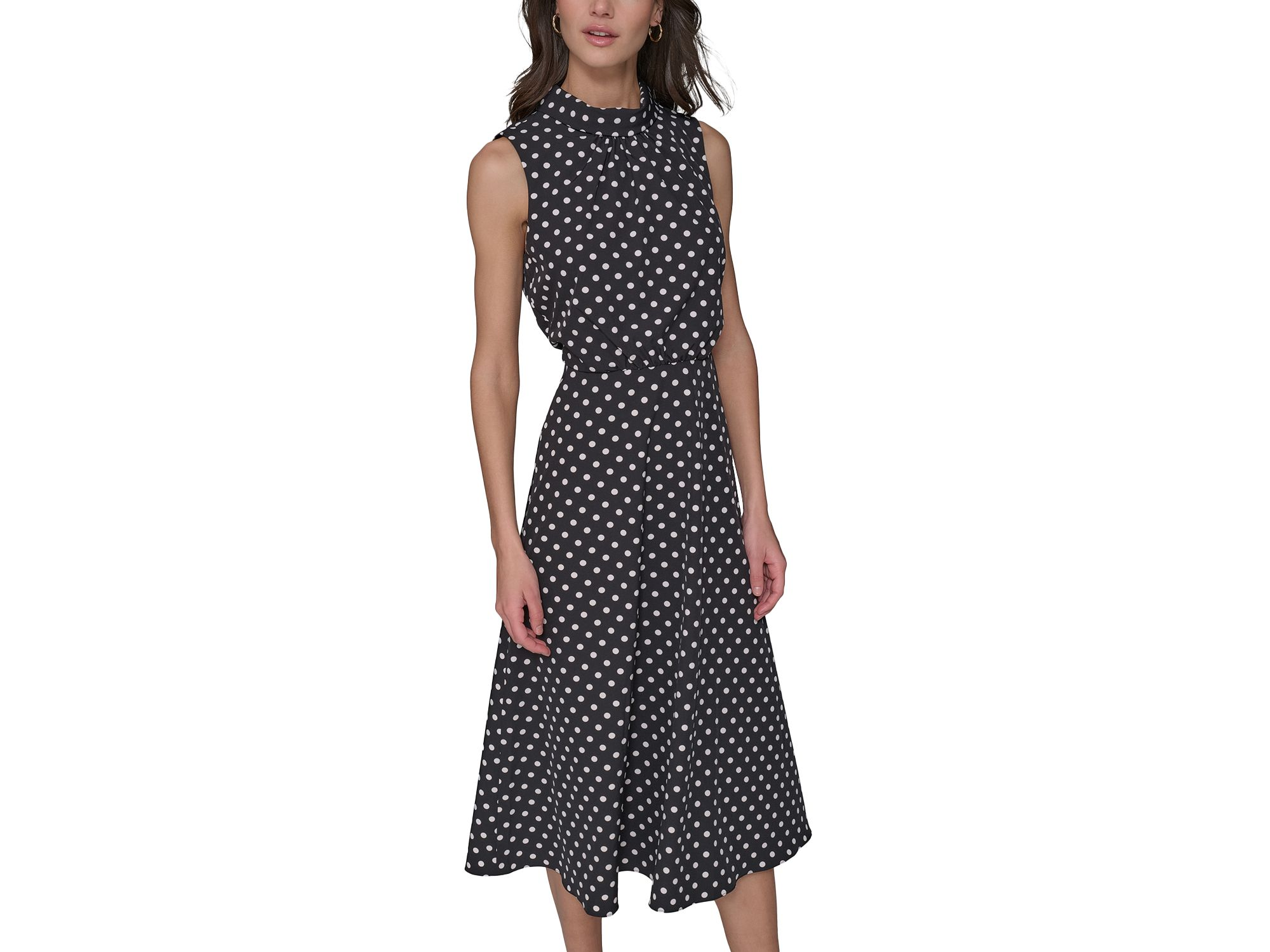 Mock Neck Midi Dress — Image 3