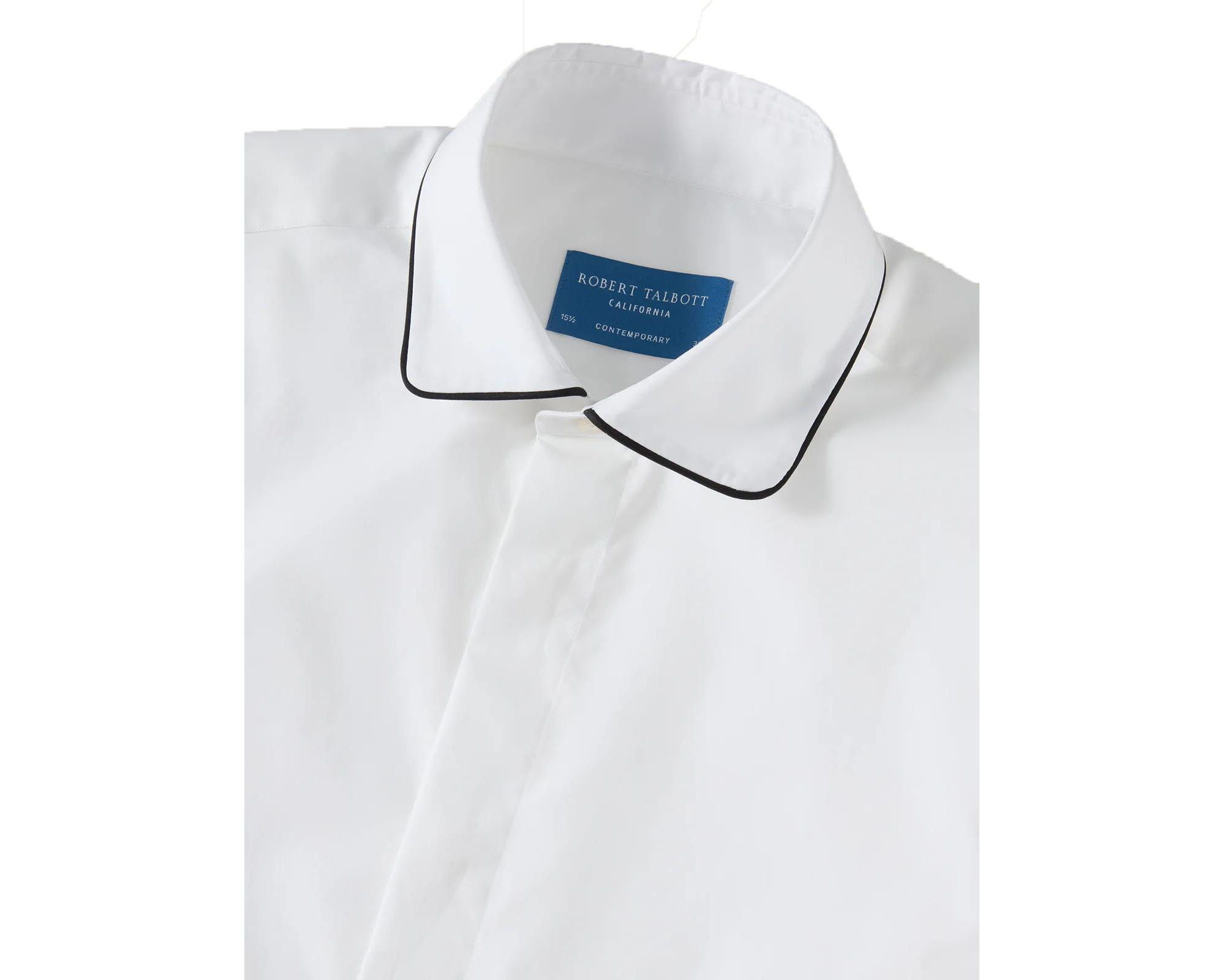 Reeves Piped Formal Contemporary Fit Shirt — Image 3
