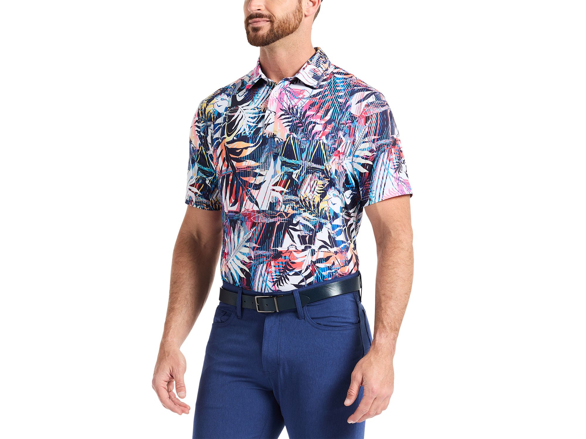 Palm Dreams Knit Polo Shirt — Image 5