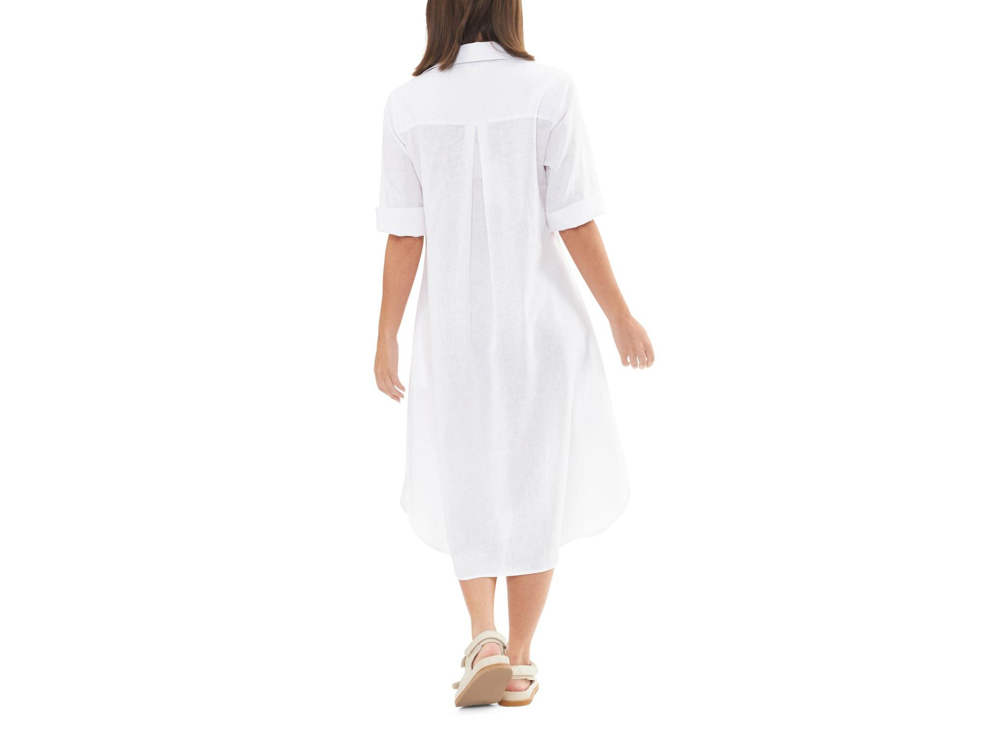 Molly Linen Shirt Dress — Image 3