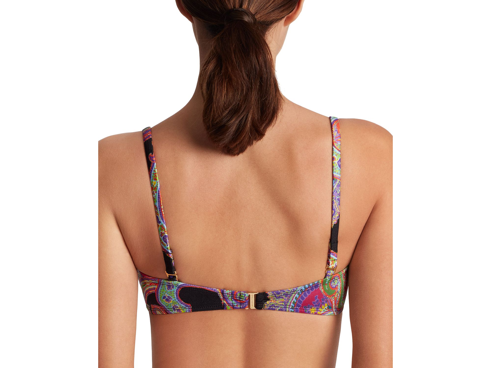 Shirred Over The Shoulder Bikini Top & Semi Shirred High Waist Bikini Bottom — Image 6