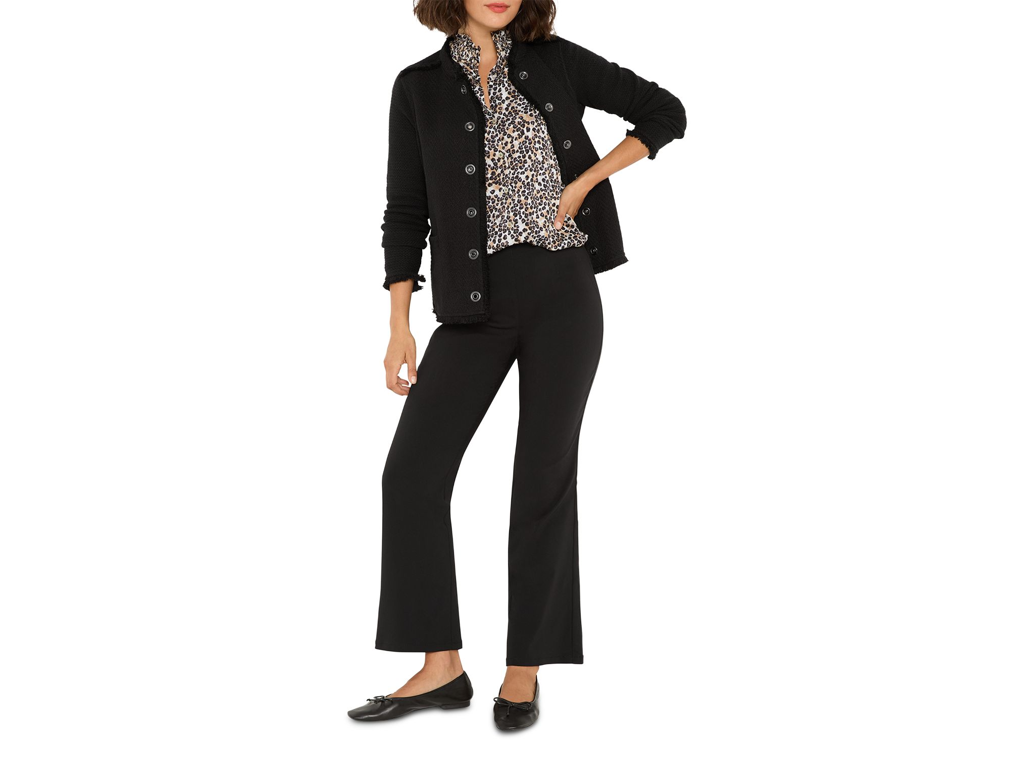Fringe Trim Military Jacket — Image 4