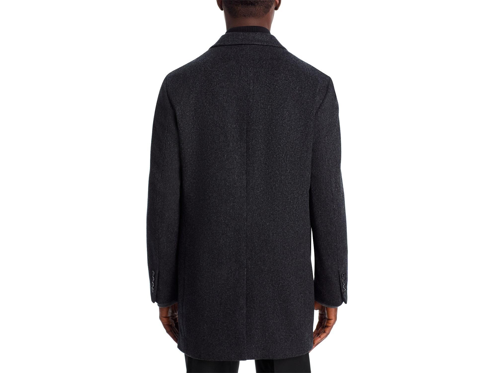 Wool-Cashmere Regular Fit Topcoat With Bib — Image 4