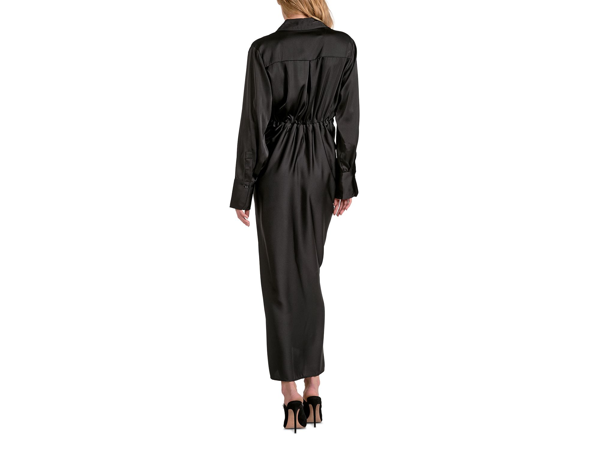 Long Sleeve Wrap Maxi Dress — Image 5