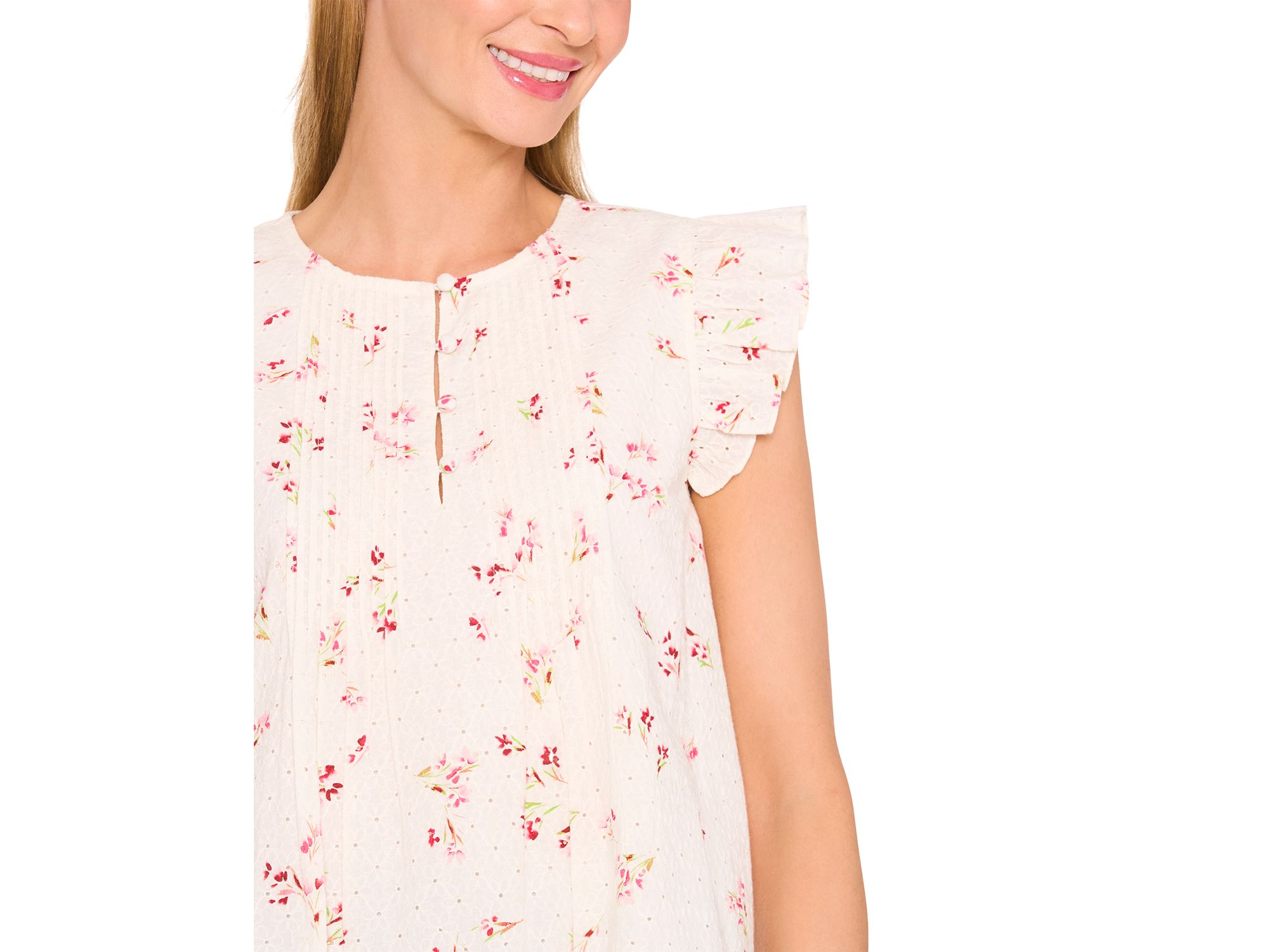 Pin Tuck Ruffle Top — Image 3