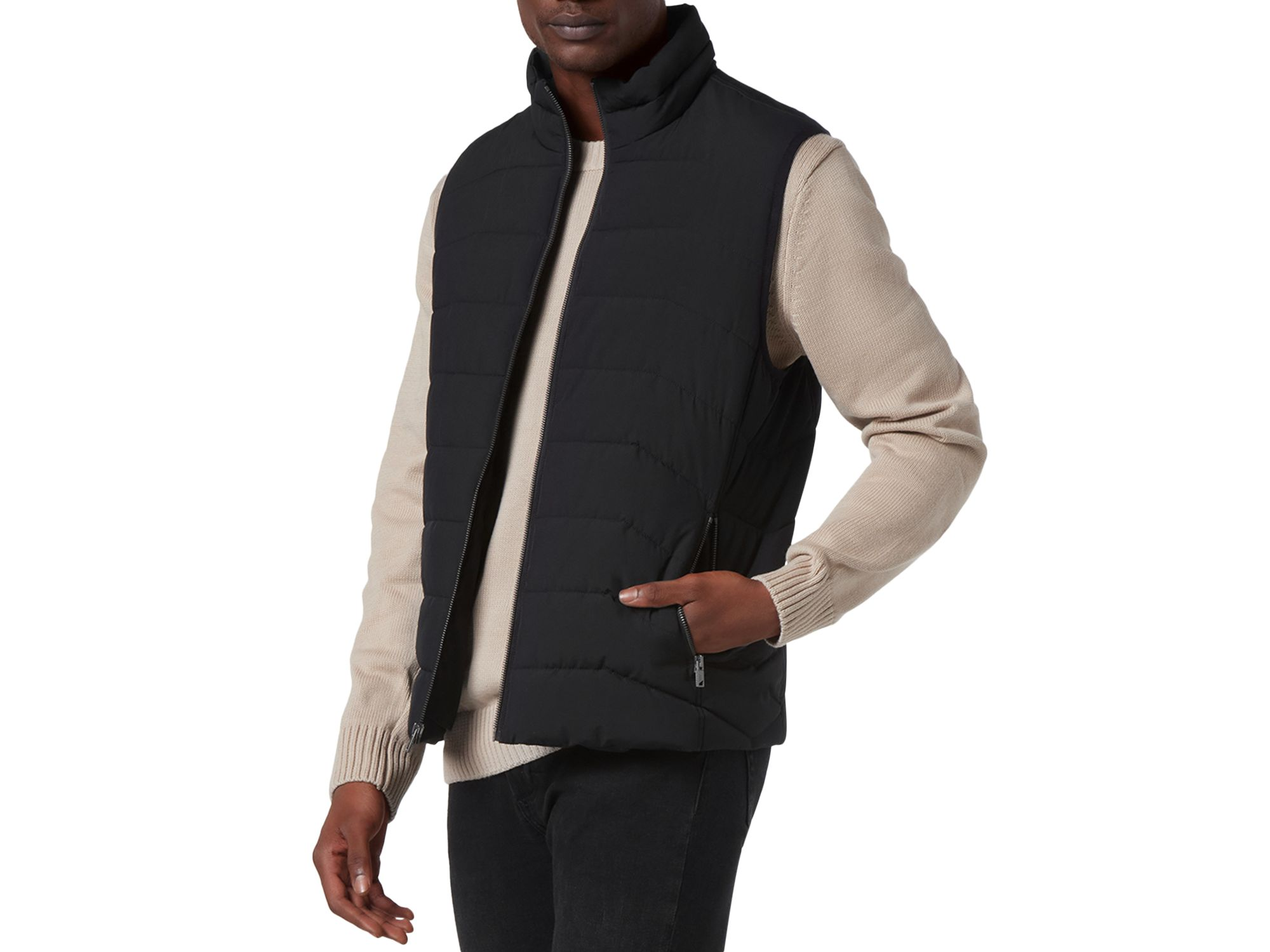 Garrick Stretch Water Resistant Quilted Puffer Vest — Image 3