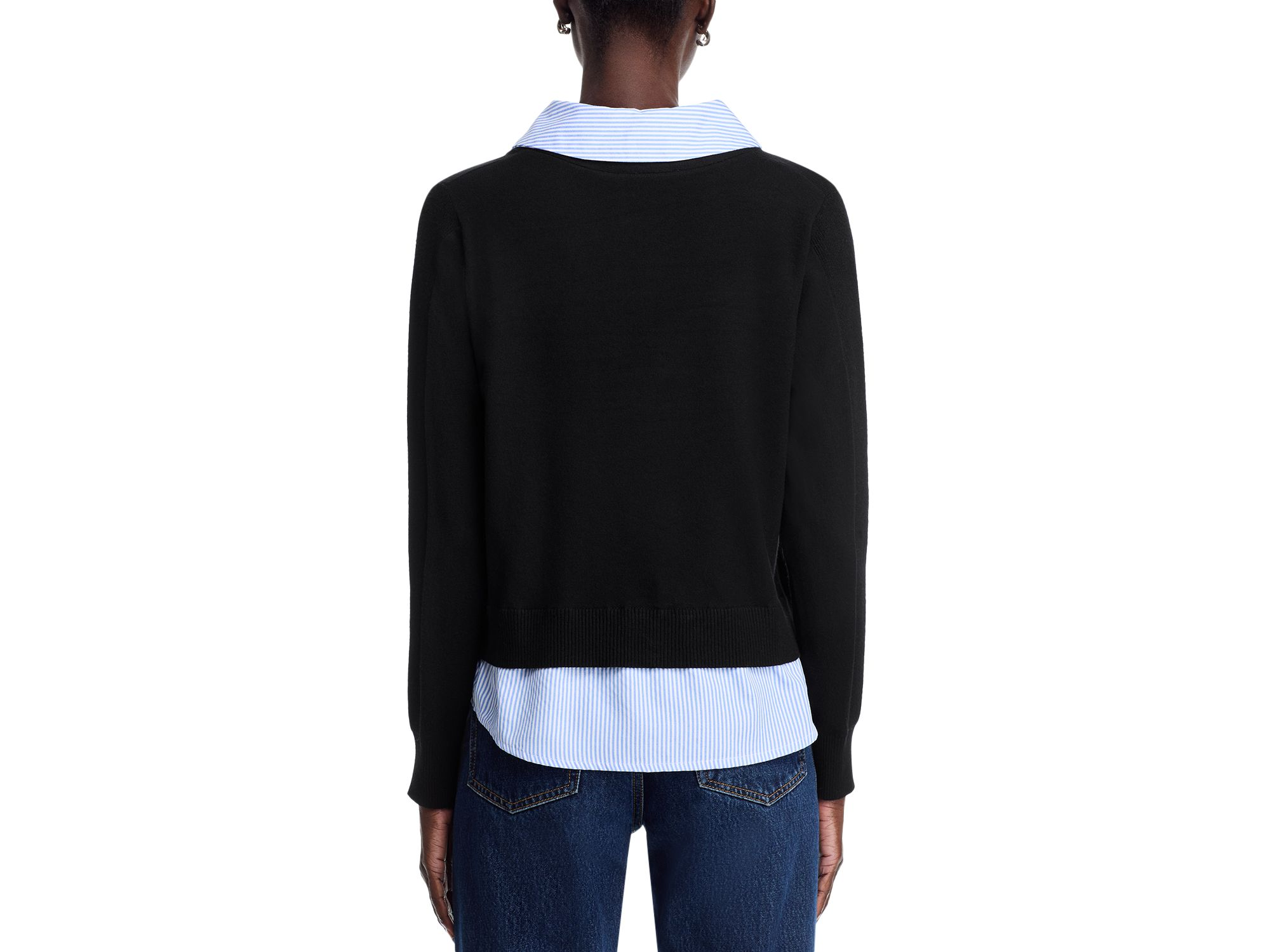 Collared Layered Cardigan — Image 3
