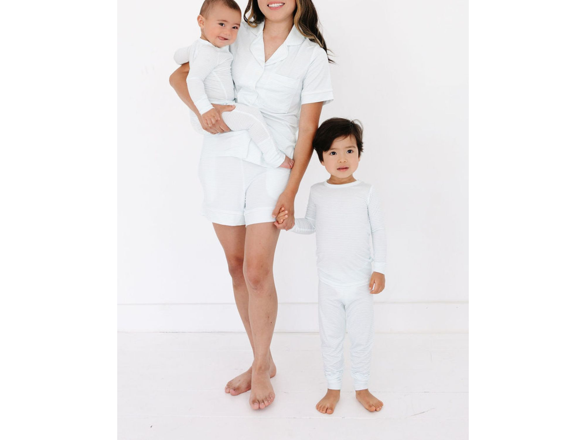 Cloud Stripe Bamboo Pajama Set — Image 4