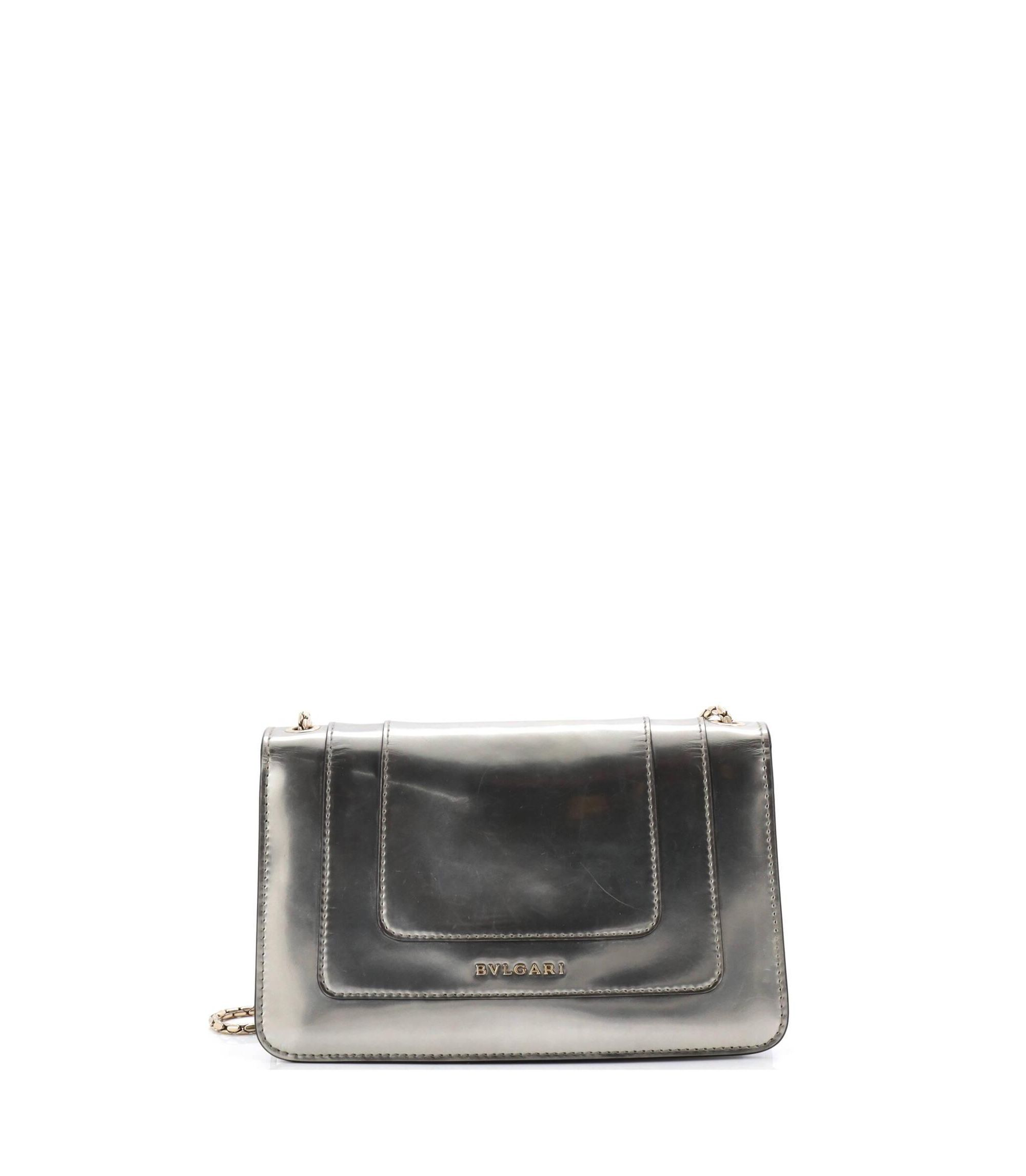 Small Serpenti Forever Shoulder Bag Metallic Leather — Image 5