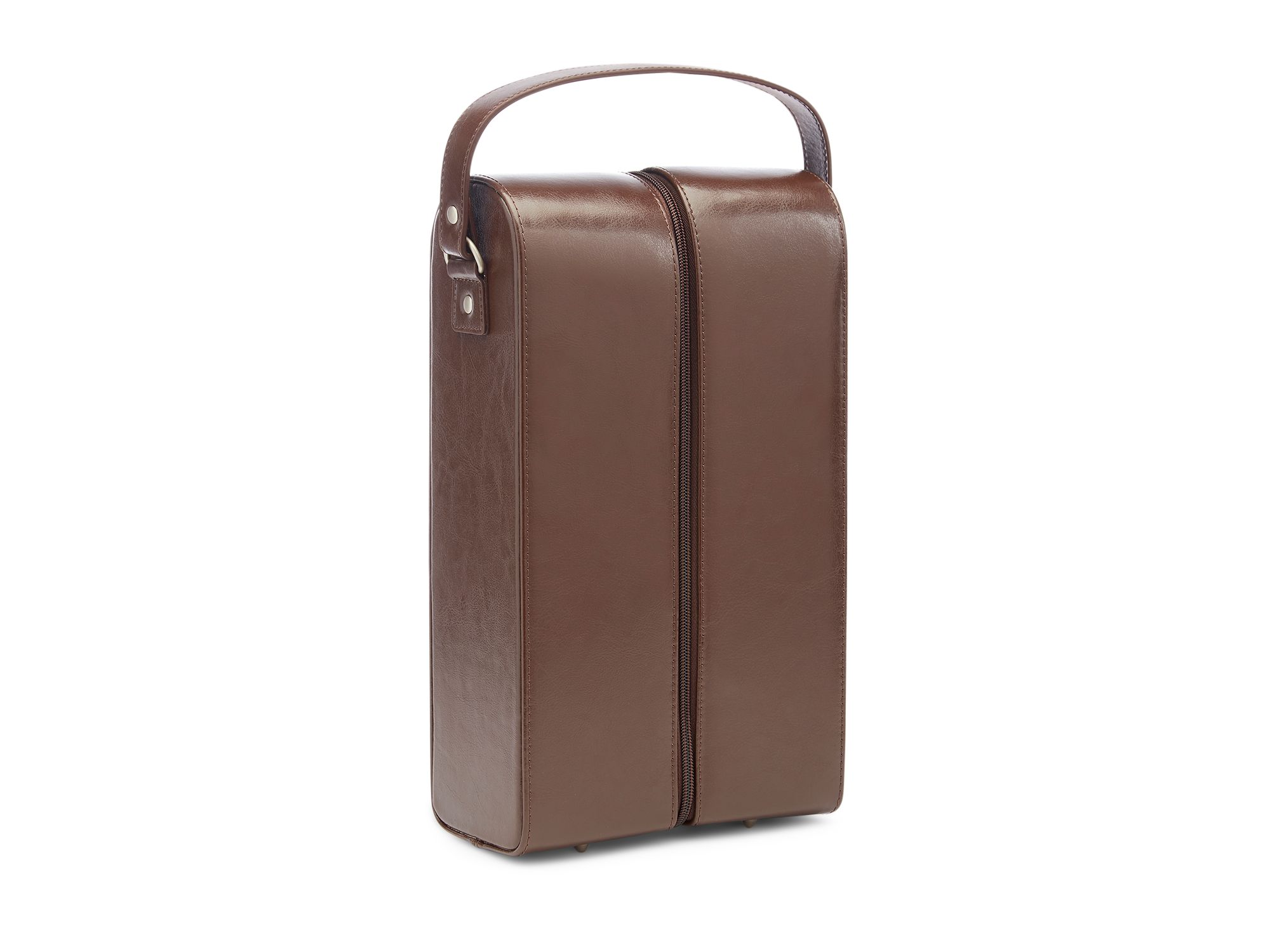 Leather Double Wine Carrying Case — Image 3