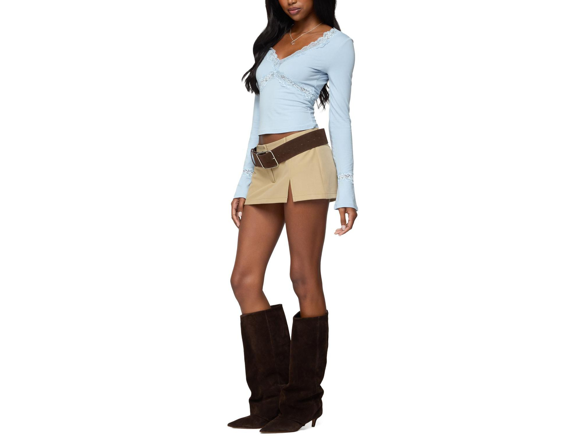 Mathilda Lacey Bell Sleeve Top — Image 5