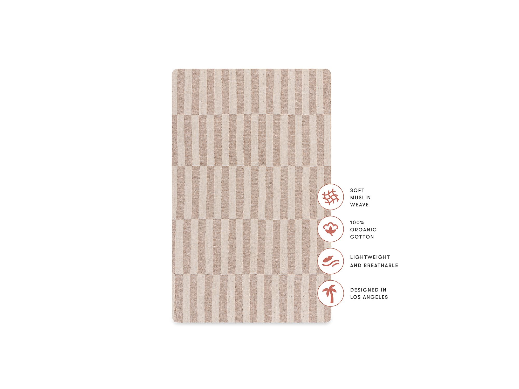 Quilted Changing Pad Cover in Muslin Cotton — Image 8