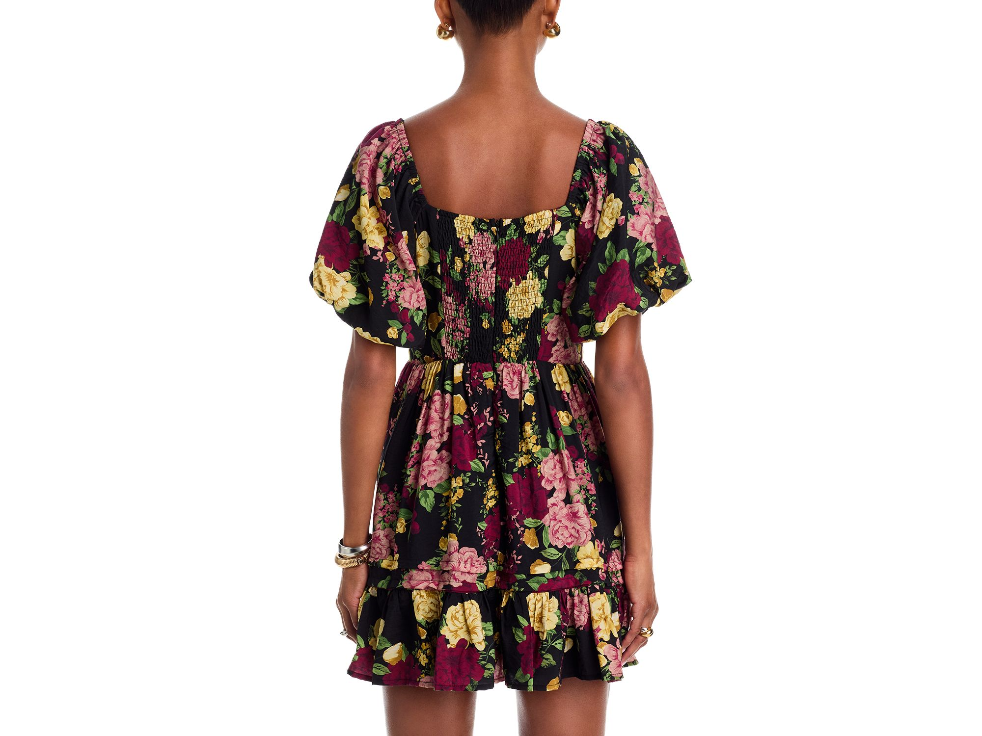 Puff Sleeve Mini Dress - Exclusive — Image 3