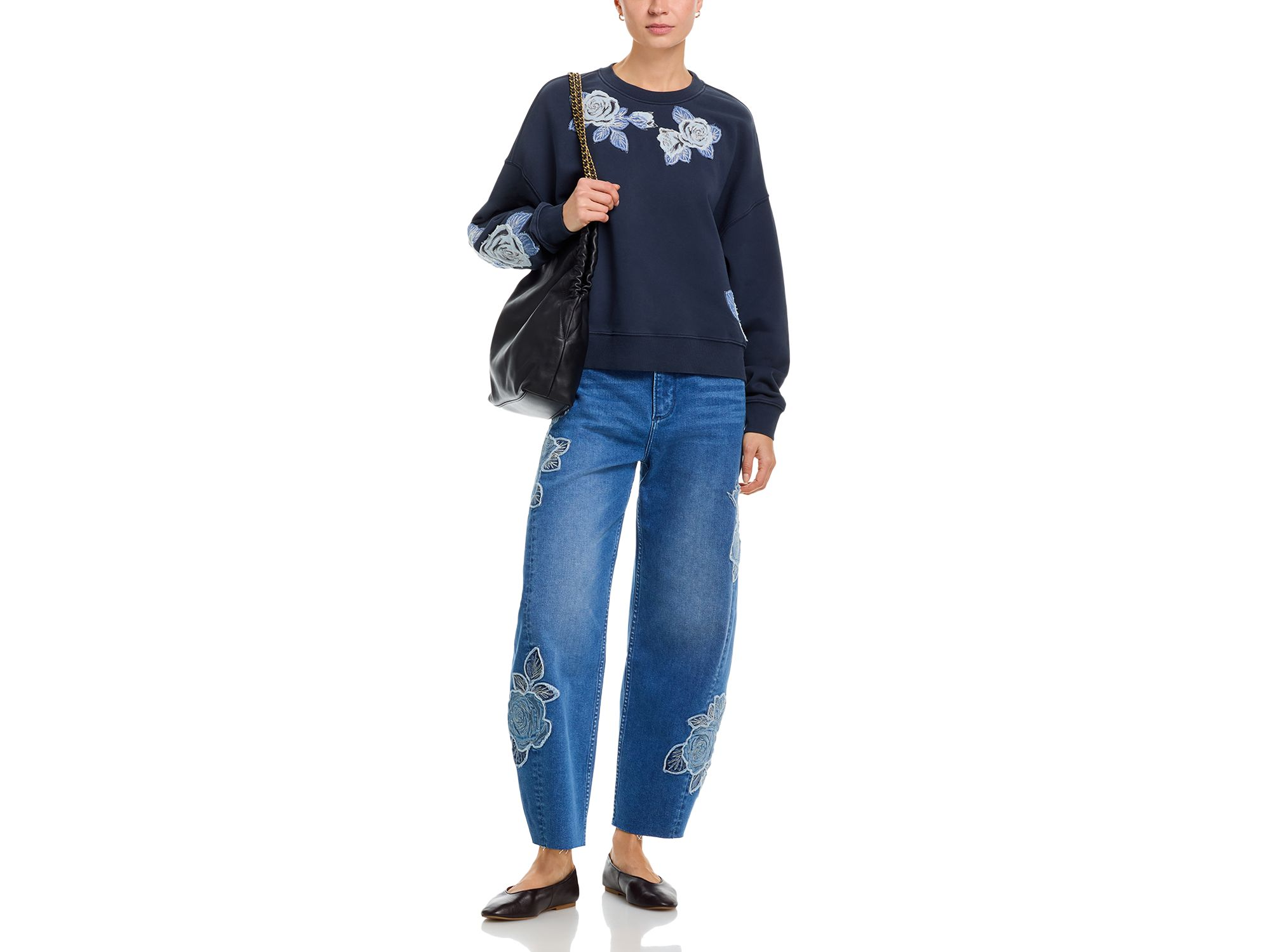 Teddy Rose Embroidered Sweatshirt — Image 4
