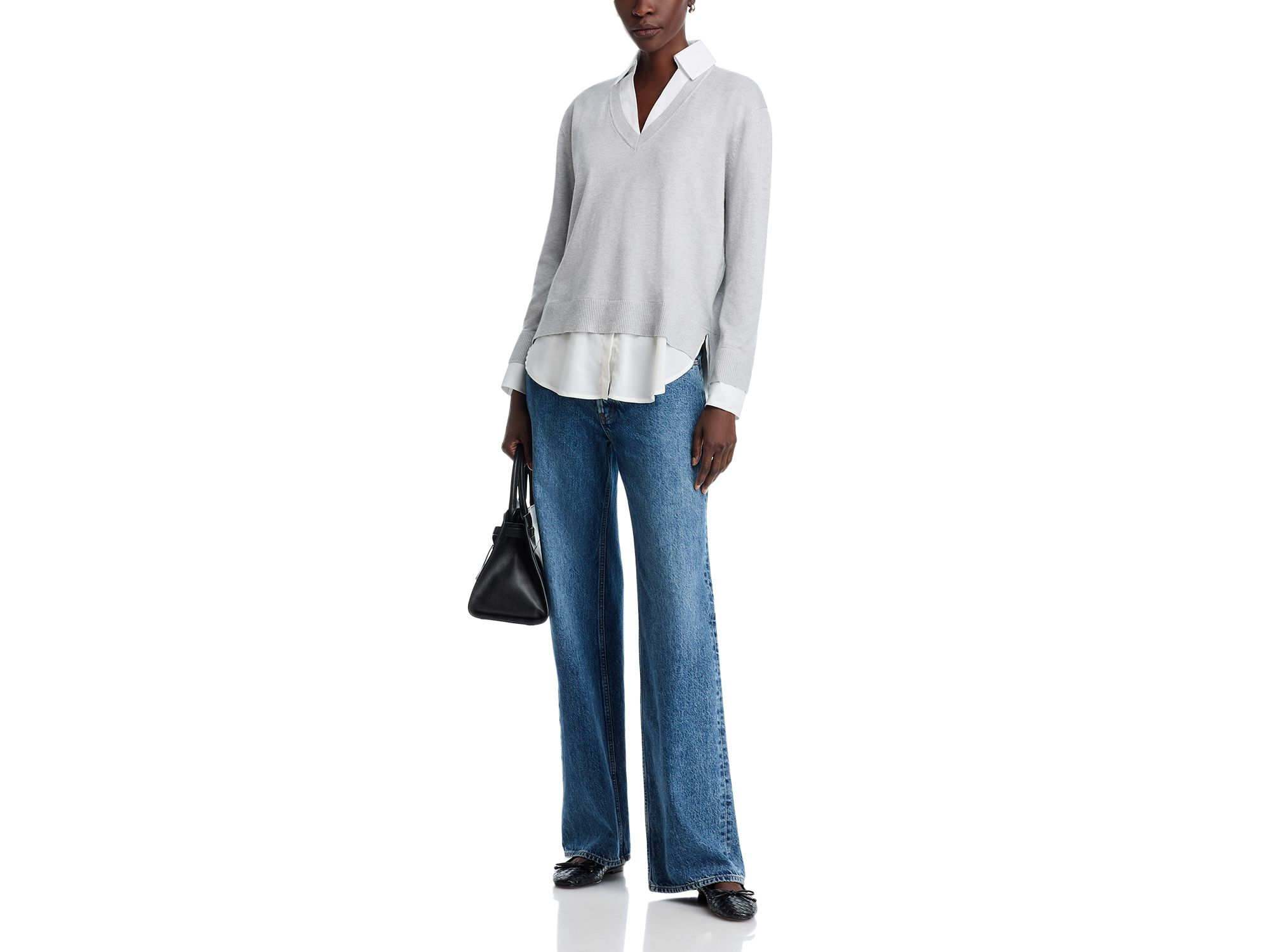 Collared Layered Sweater — Image 4