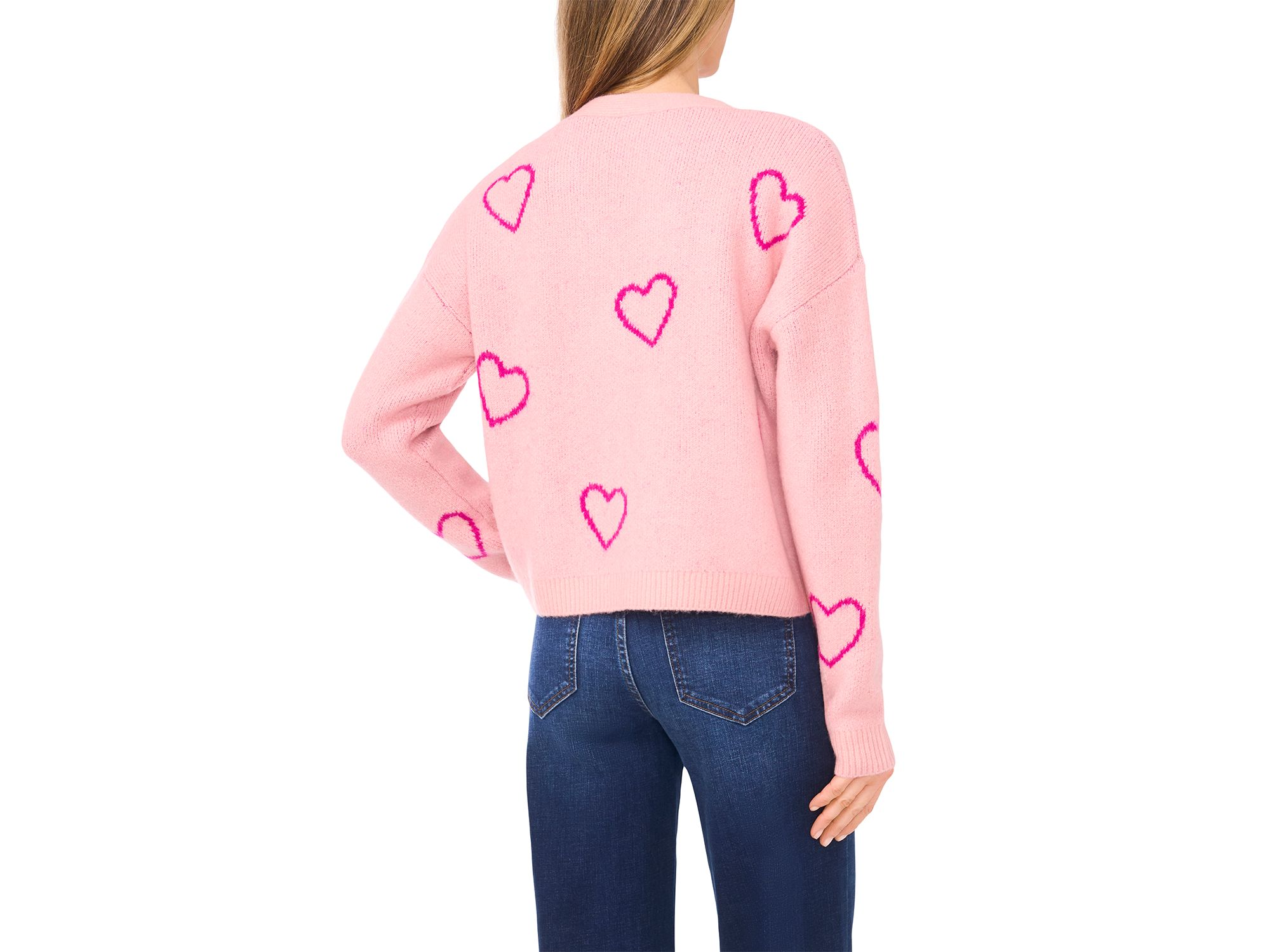 Heart Jacquard Cardigan — Image 3