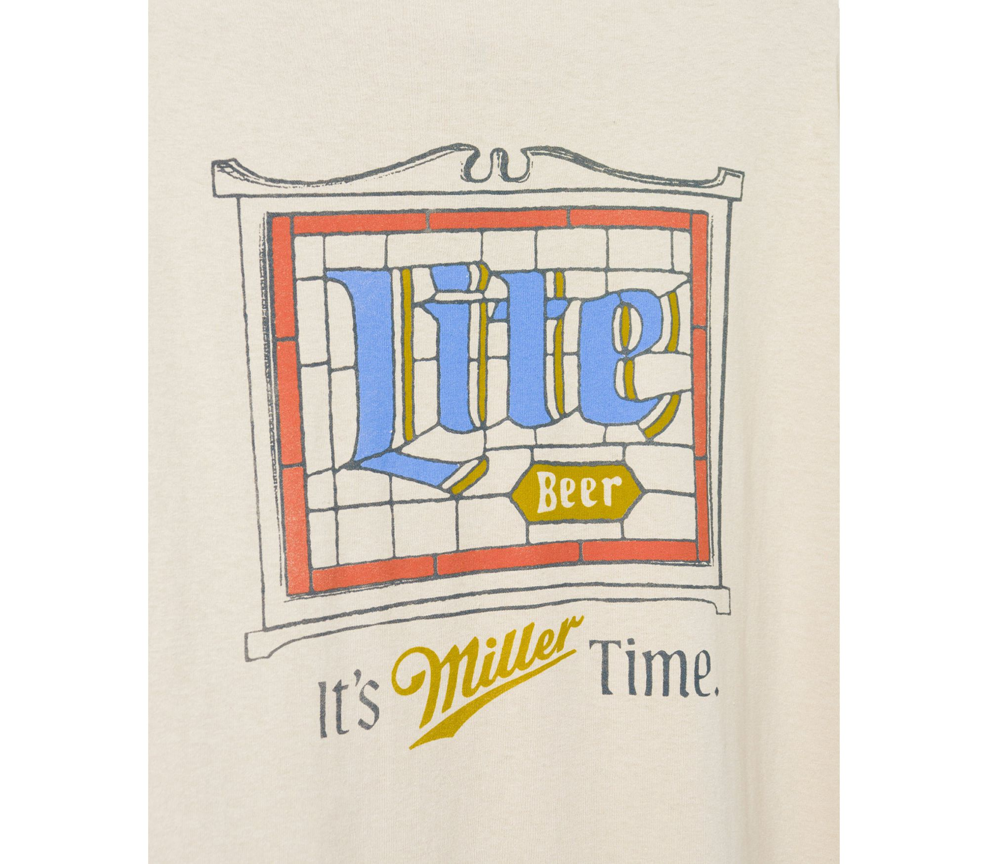 Miller Lite Stain Glass Flea Market Tee — Image 4