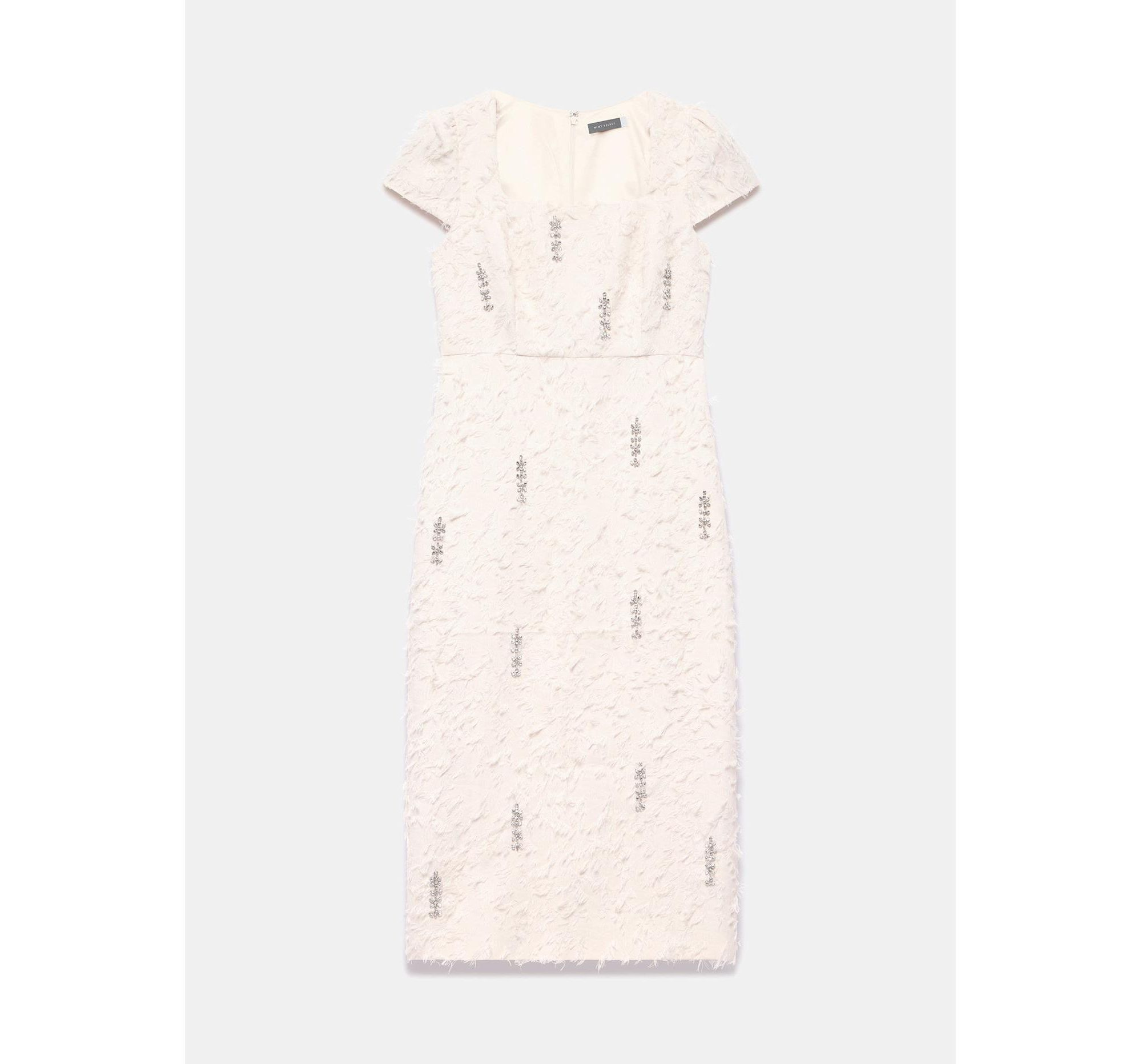 Women's Embellished Jacquard Midi Dress — Image 3