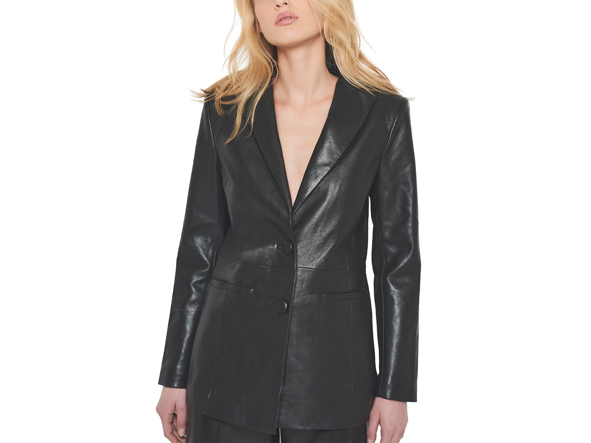 Jordan Boyfriend Recycled Leather Blazer — Image 3