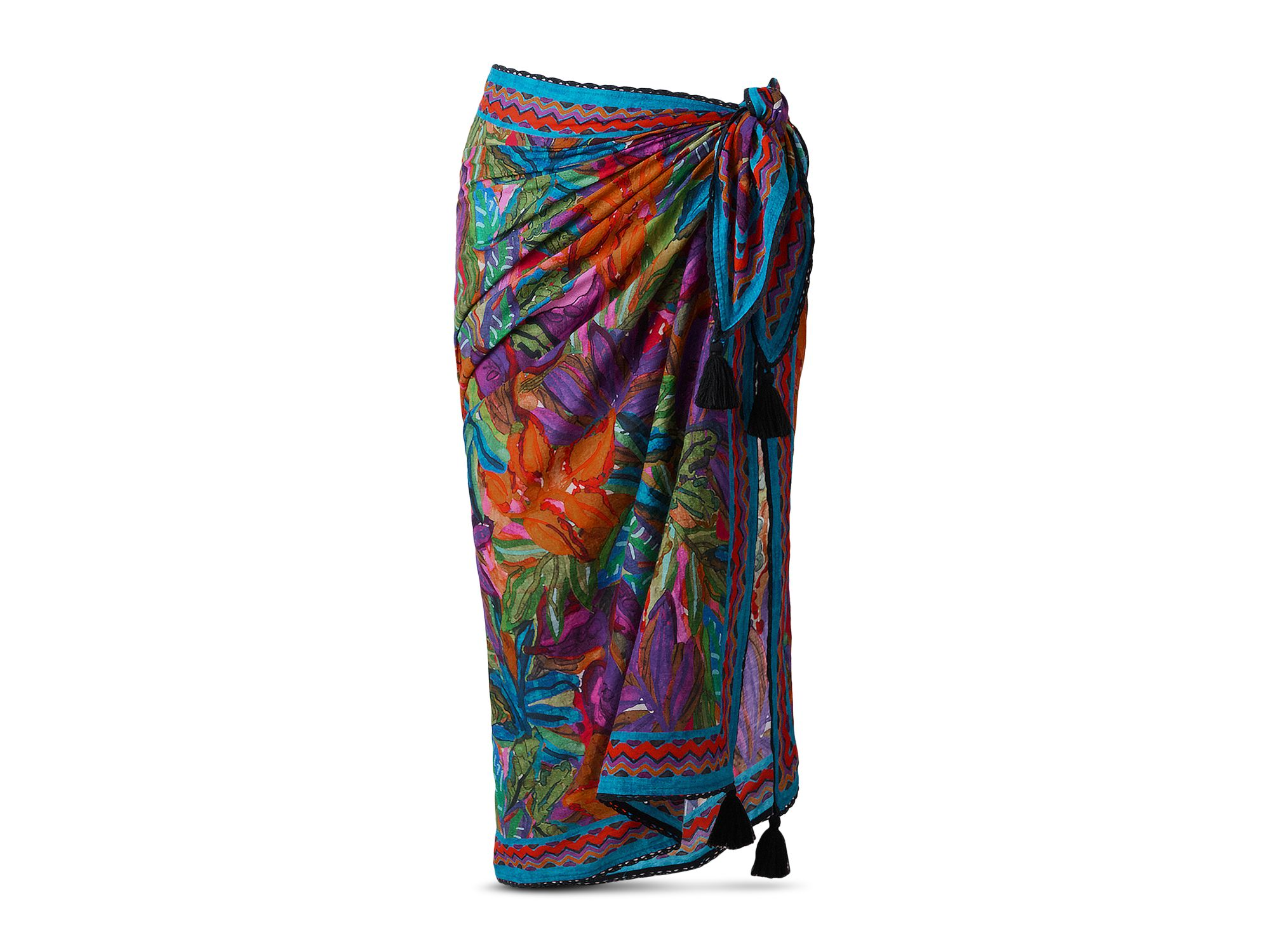 Cactus Flower Pareo Swim Cover-Up — Image 3