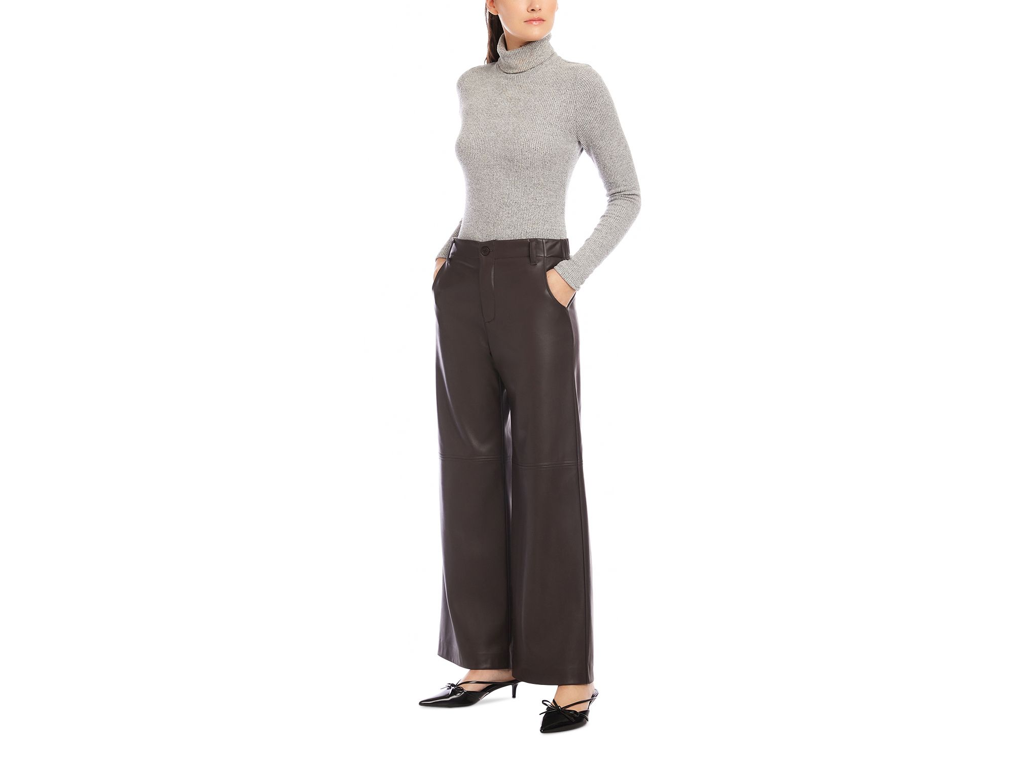 Lara Faux Leather Pants — Image 3