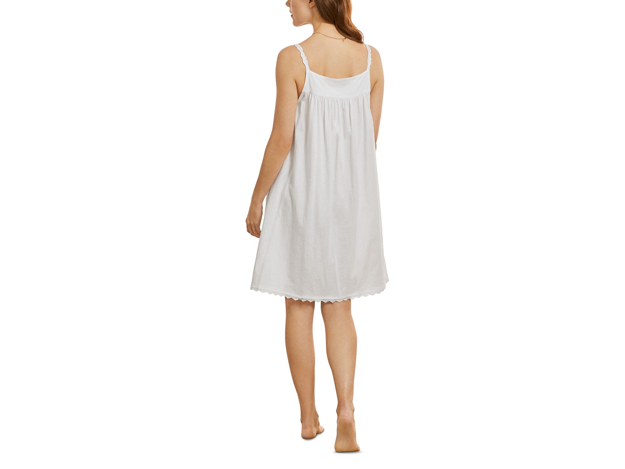 Cotton Lace Trim Chemise — Image 4