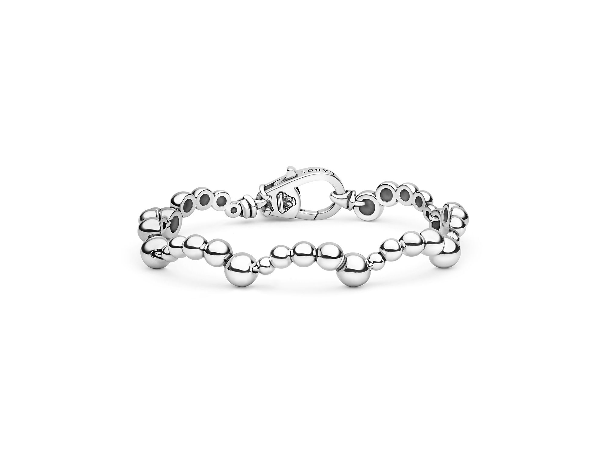 Sterling Caviar Bubbly Beaded Scallop Bracelet — Image 8