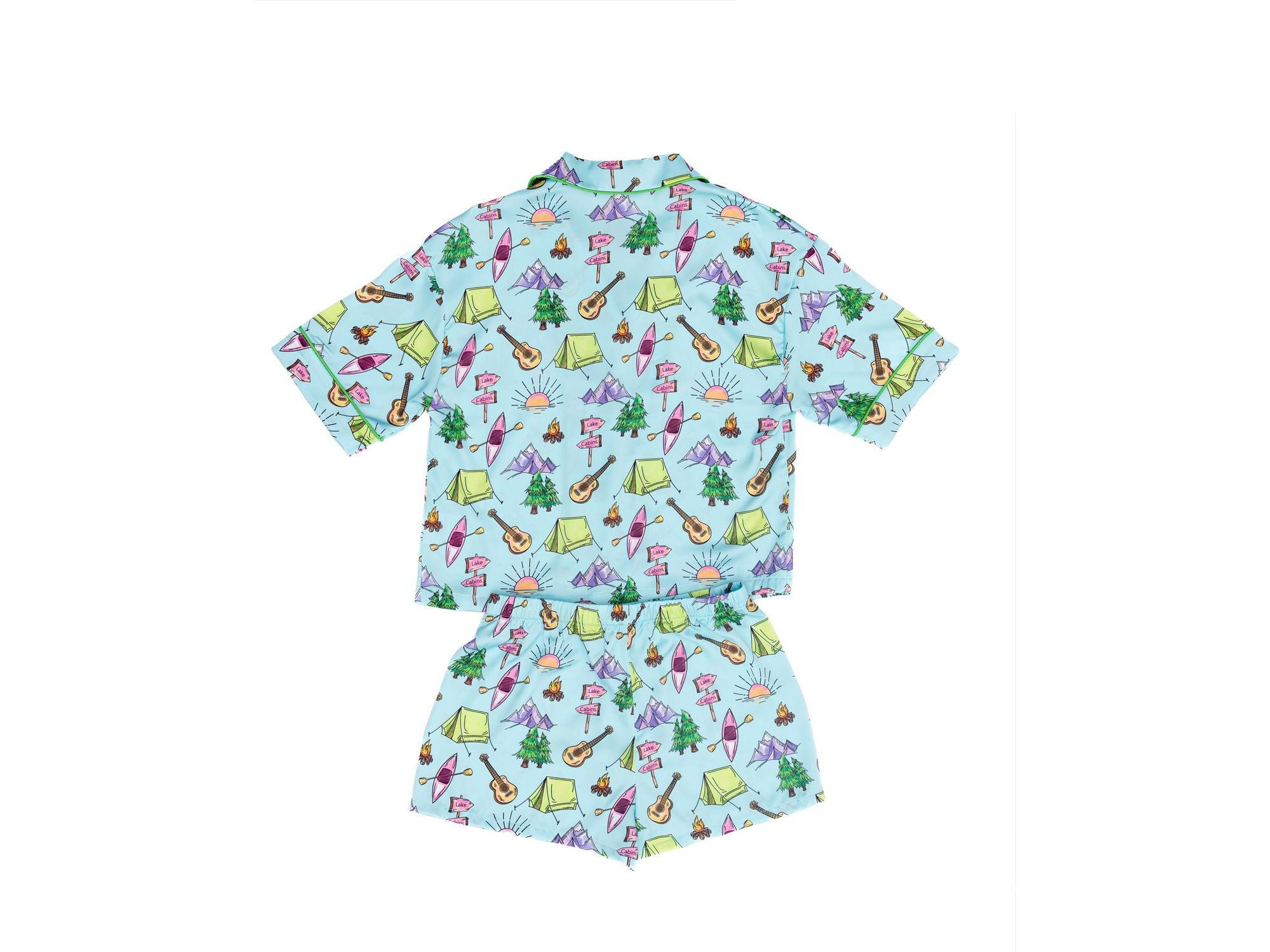 Girls' Camp Club Silky Short Sleeve Shorts Set - Little Kid, Big Kid — Image 6