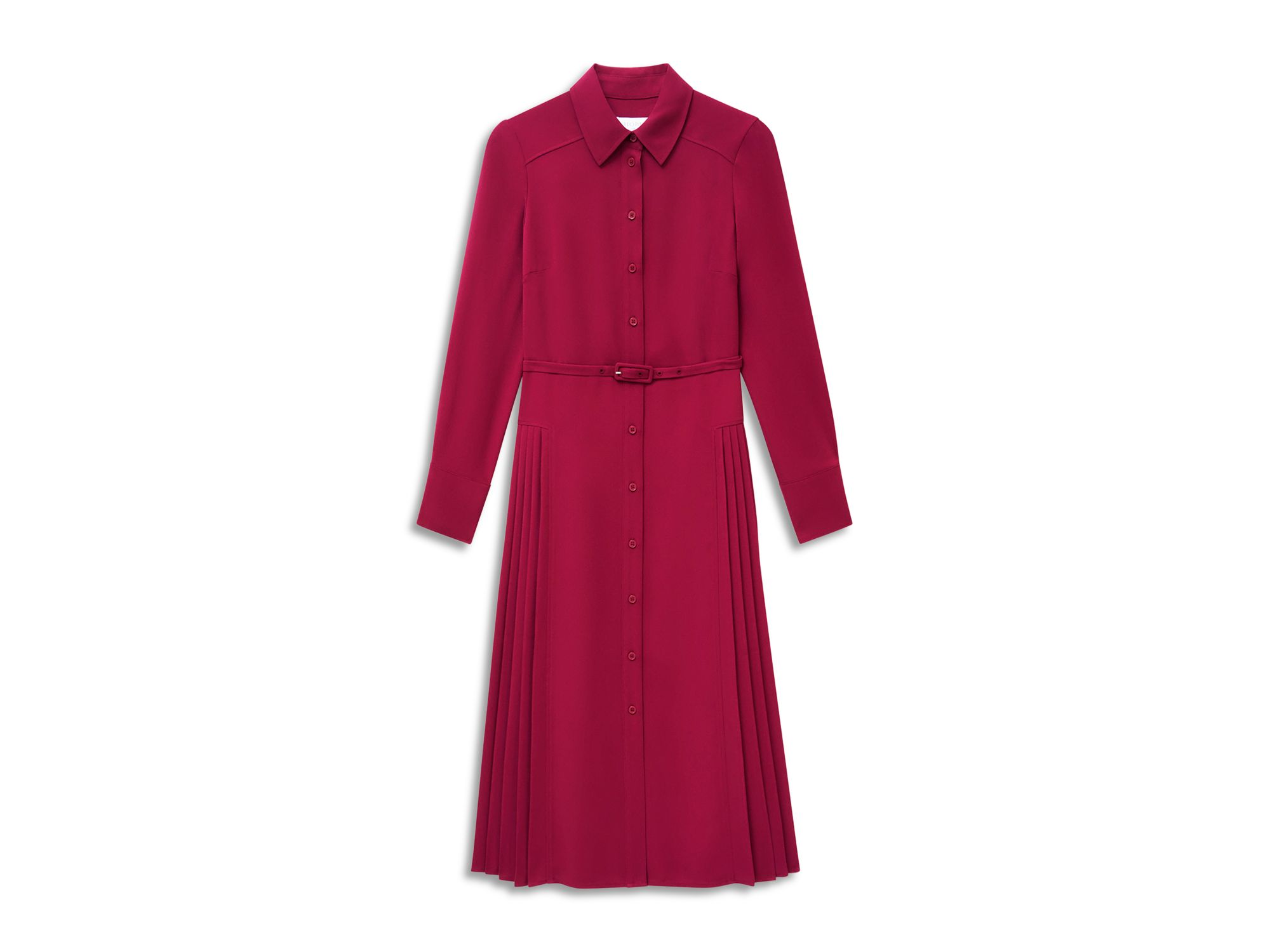 Ginny Pleated Skirt Shirt Dress — Image 4