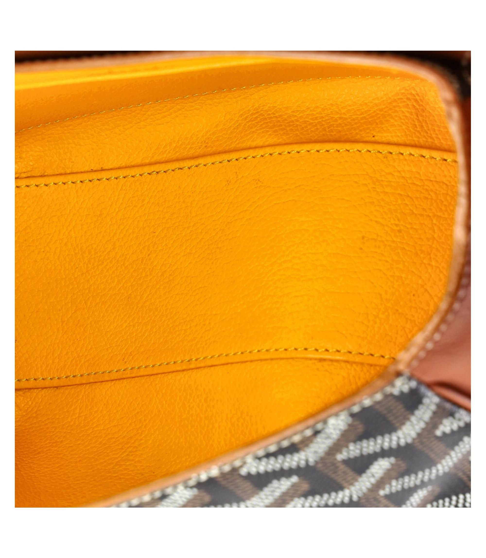 Mini Saigon Top Handle Bag Coated Canvas with Leather — Image 4
