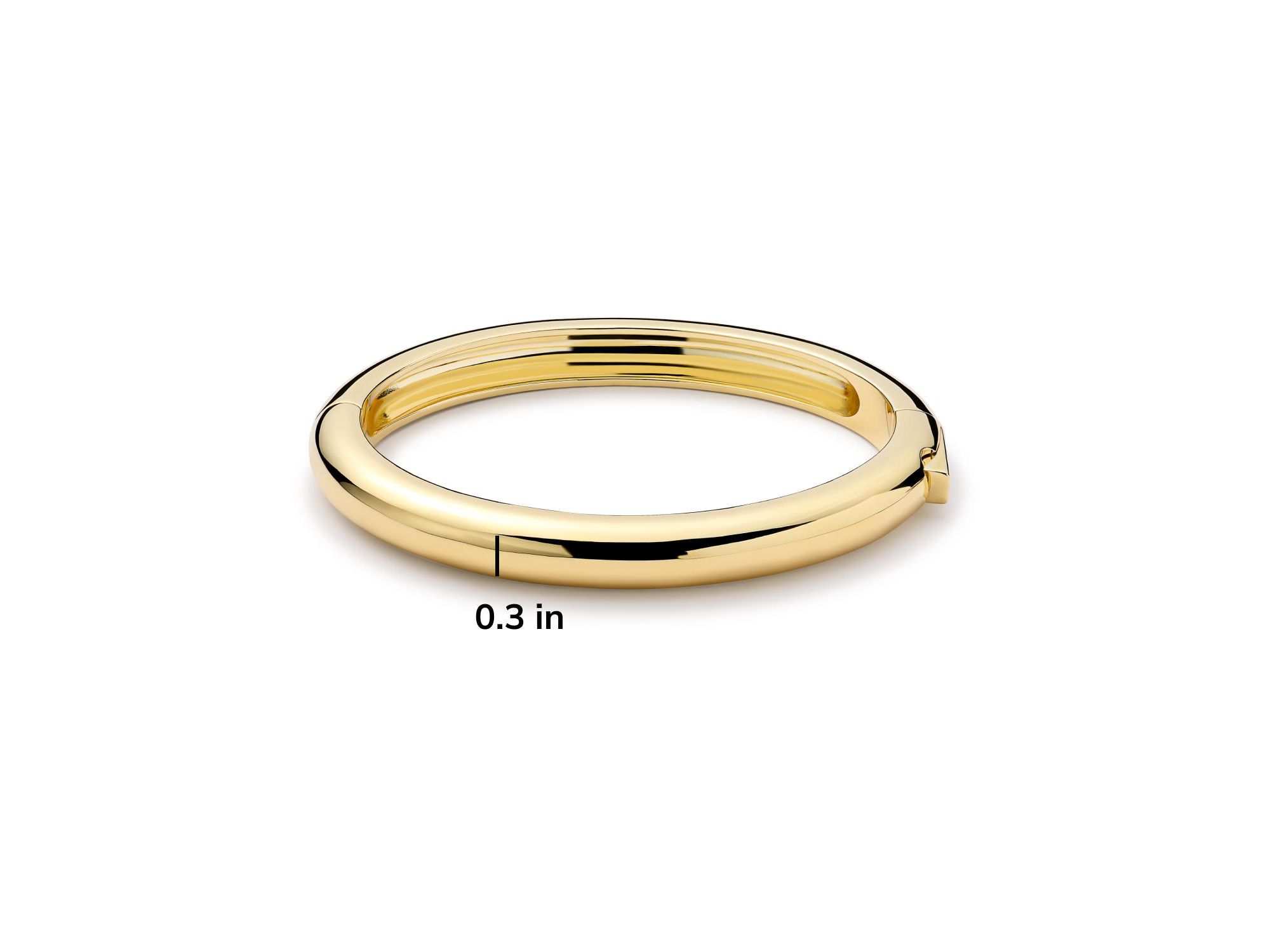 Tia Gold Bangle Bracelet — Image 6
