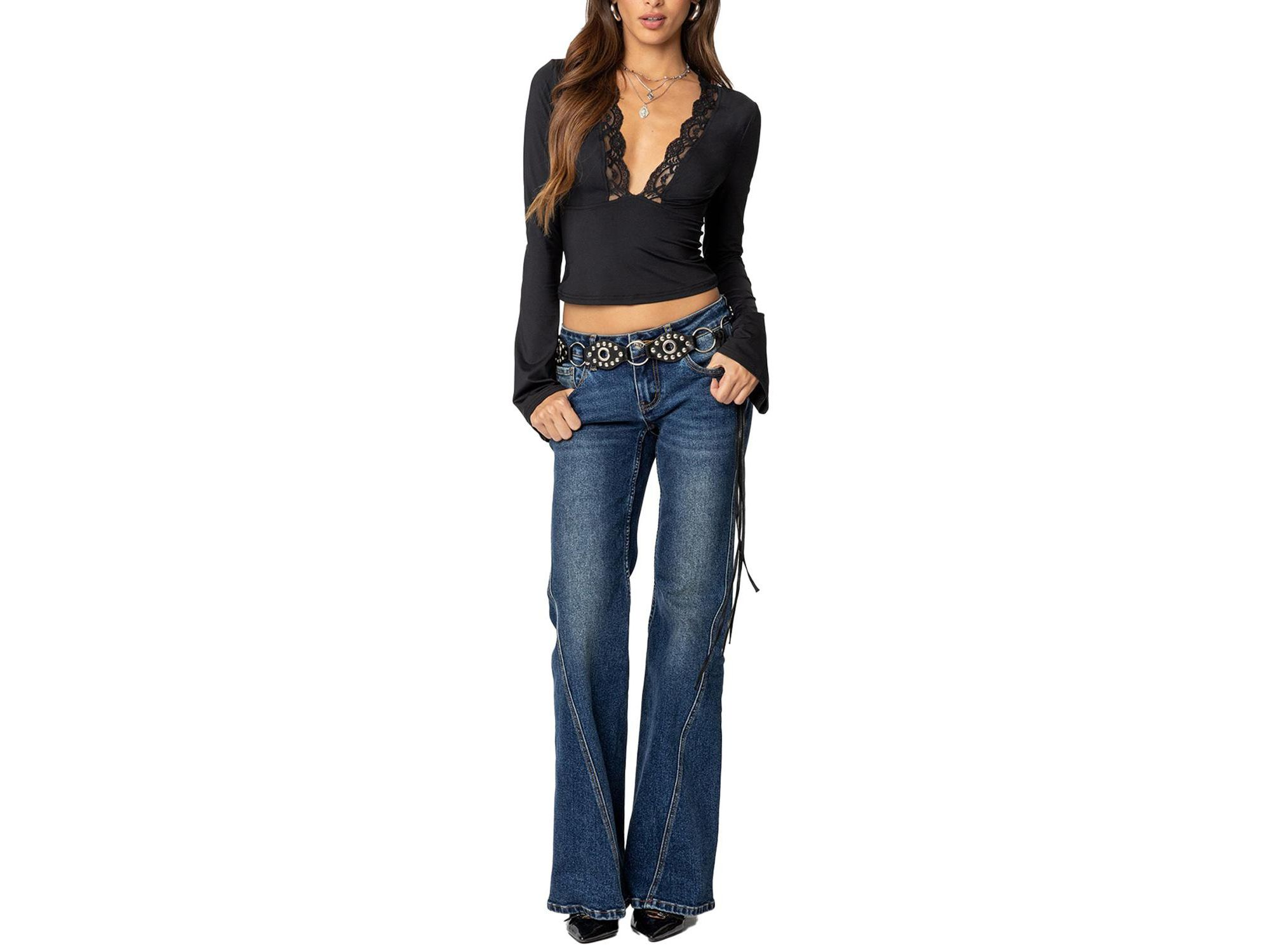 Tina Lacey Plunge Neck Top — Image 3