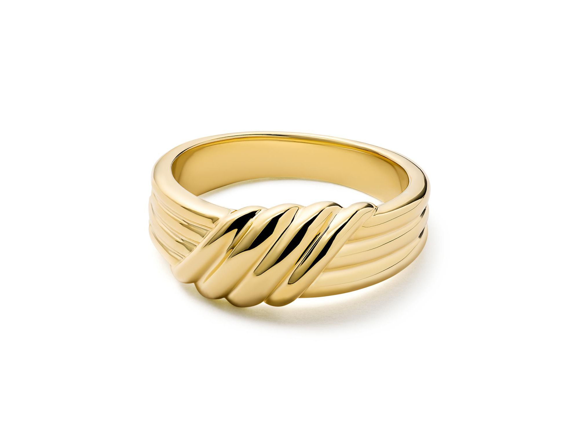 Lydia Gold Band Ring — Image 4