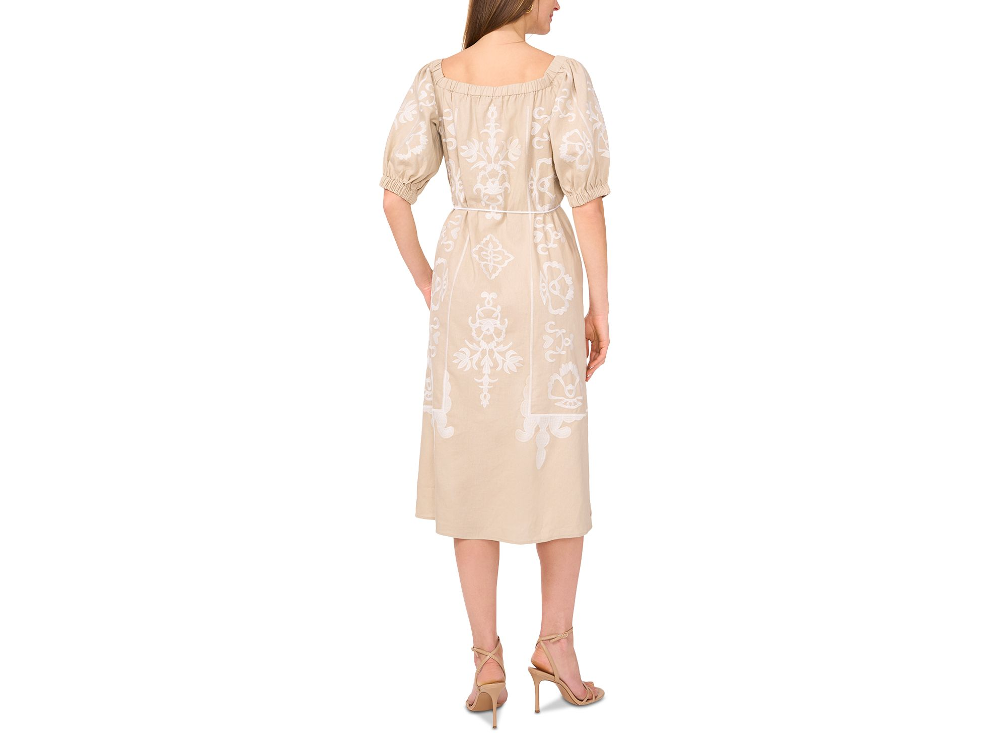 The Shoulder Tassel Tie Midi Dress — Image 5