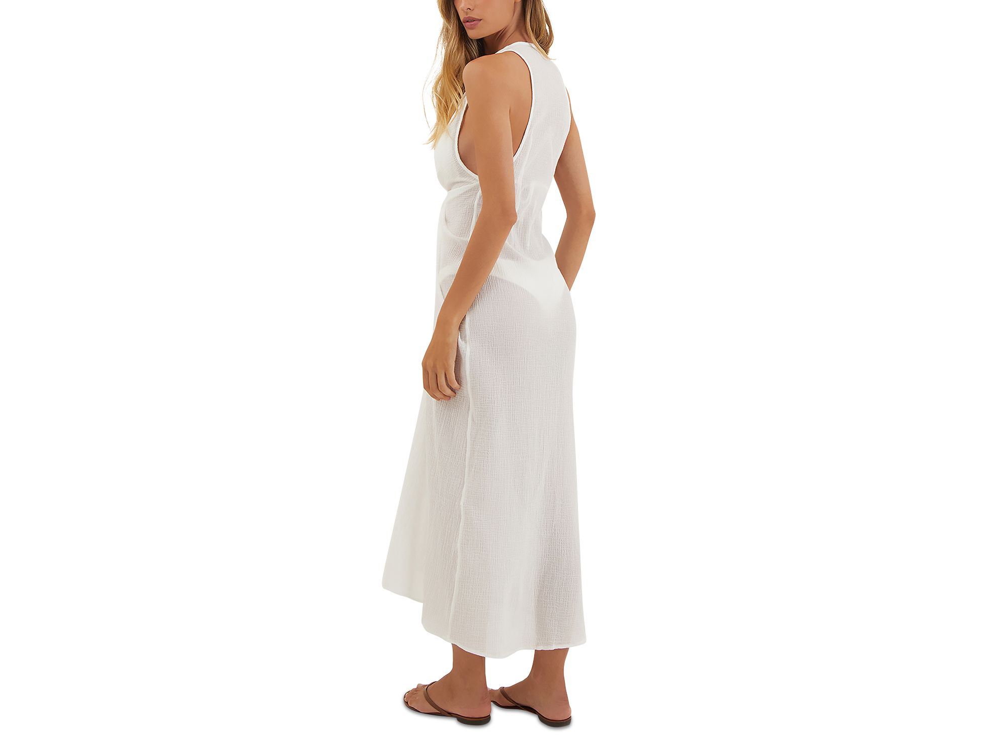 Mita Long Front Tie Swim Cover-Up — Image 4