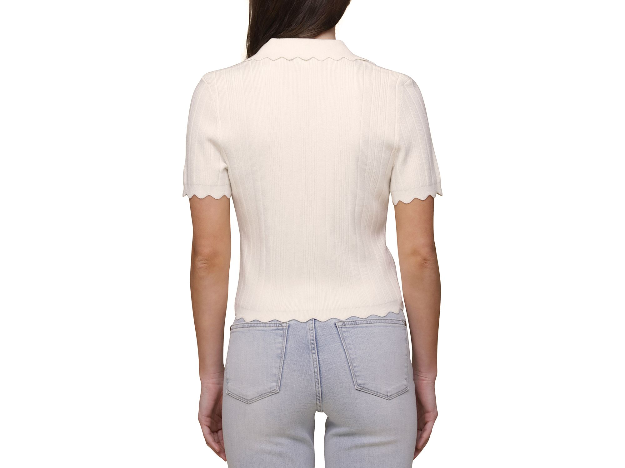 Ribbed Scalloped Edge Top — Image 4