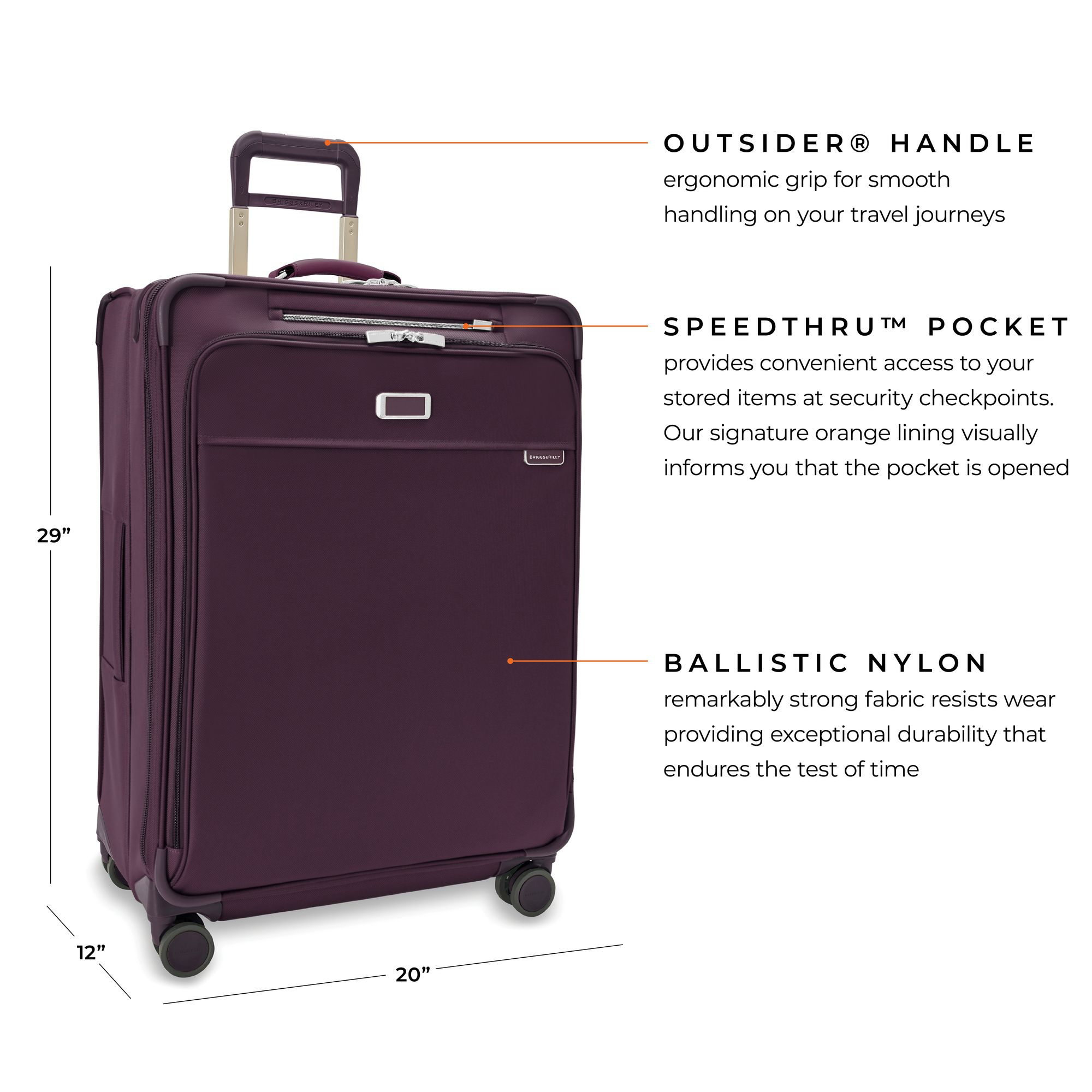 Baseline Large Expandable Spinner Suitcase — Image 5