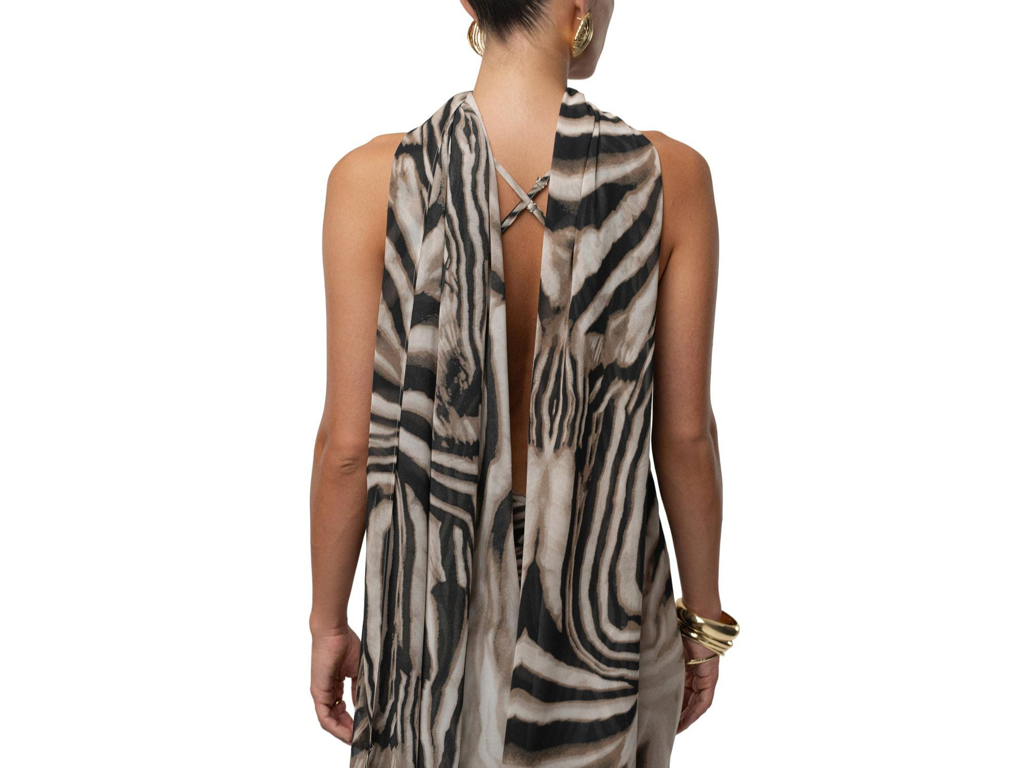 Zebra Print Infinite Journey Maxi Dress — Image 3
