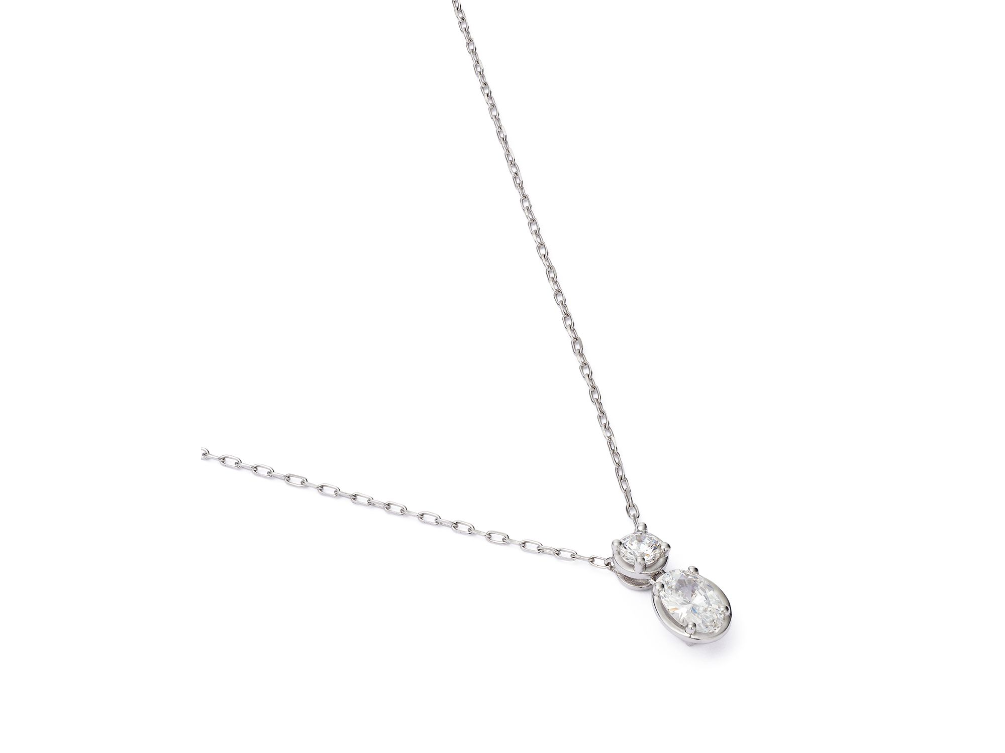 DiamondcPendant Necklace in 14K White Gold, 0.5 tcw — Image 3