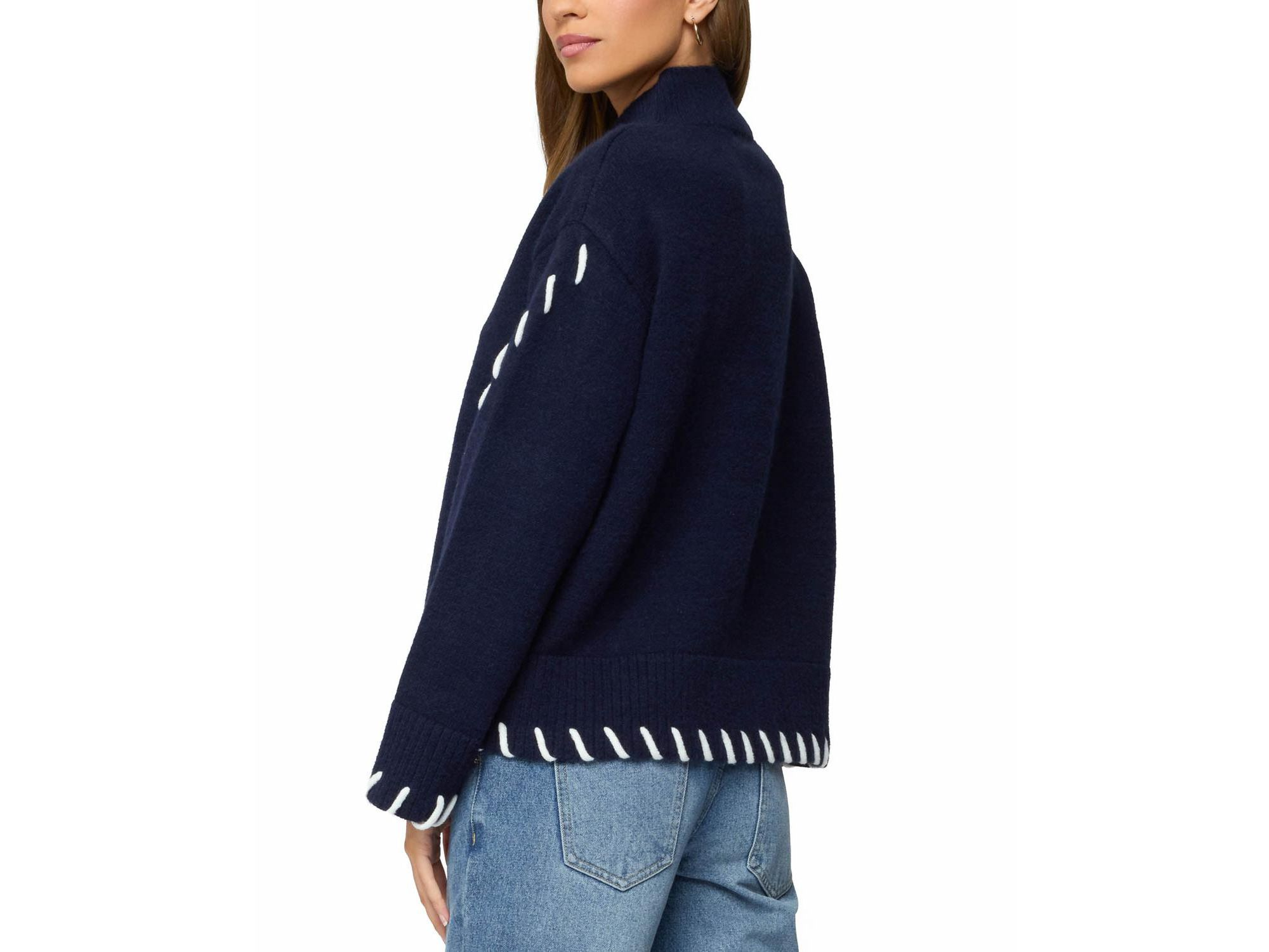 Indah Contrast Stitch Oversized Sweater — Image 3