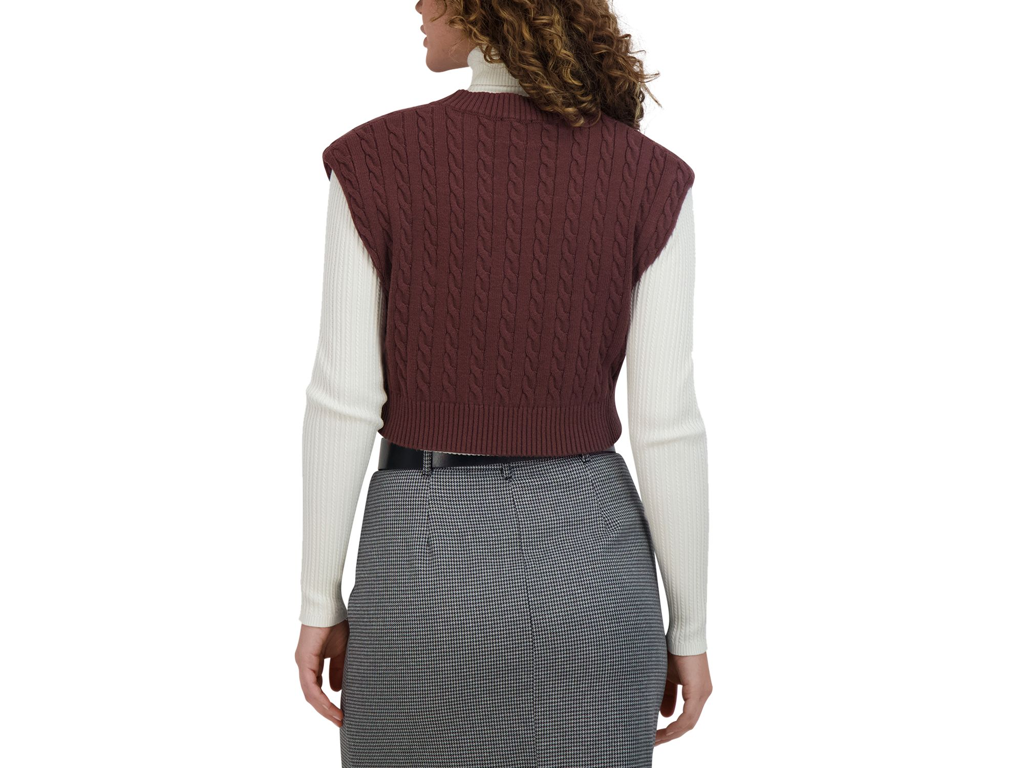 Cable Knit Vest — Image 3