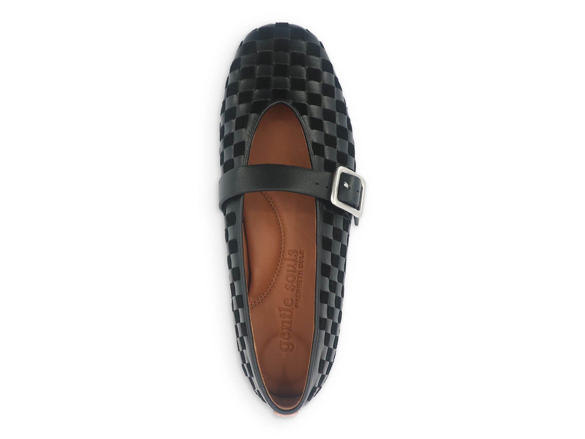 Women's Winifred Woven Suede Ballerina Flats — Image 3