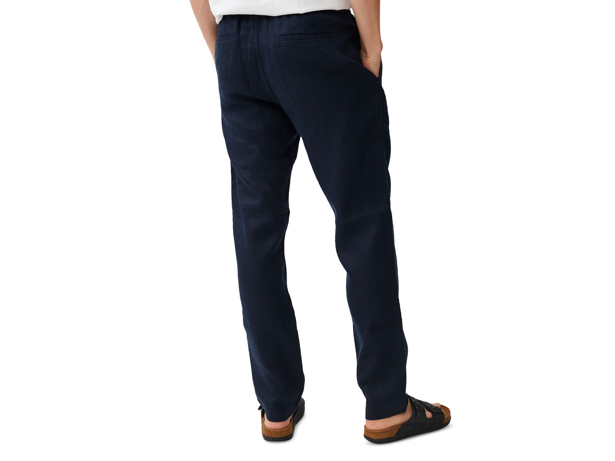 Regular Fit Linen Resort Pants — Image 3