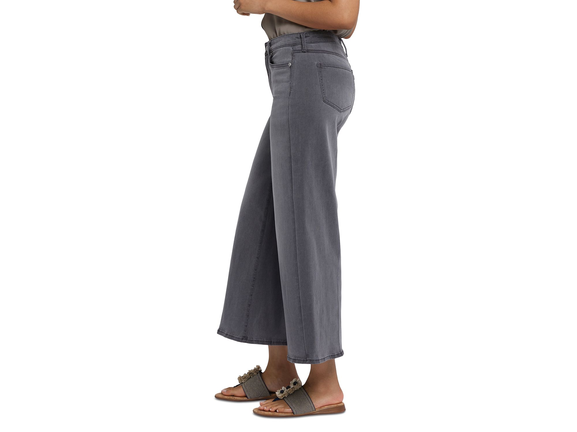 Brodi High Rise Wide Leg Ankle Jeans in Frontera Bluffs — Image 3