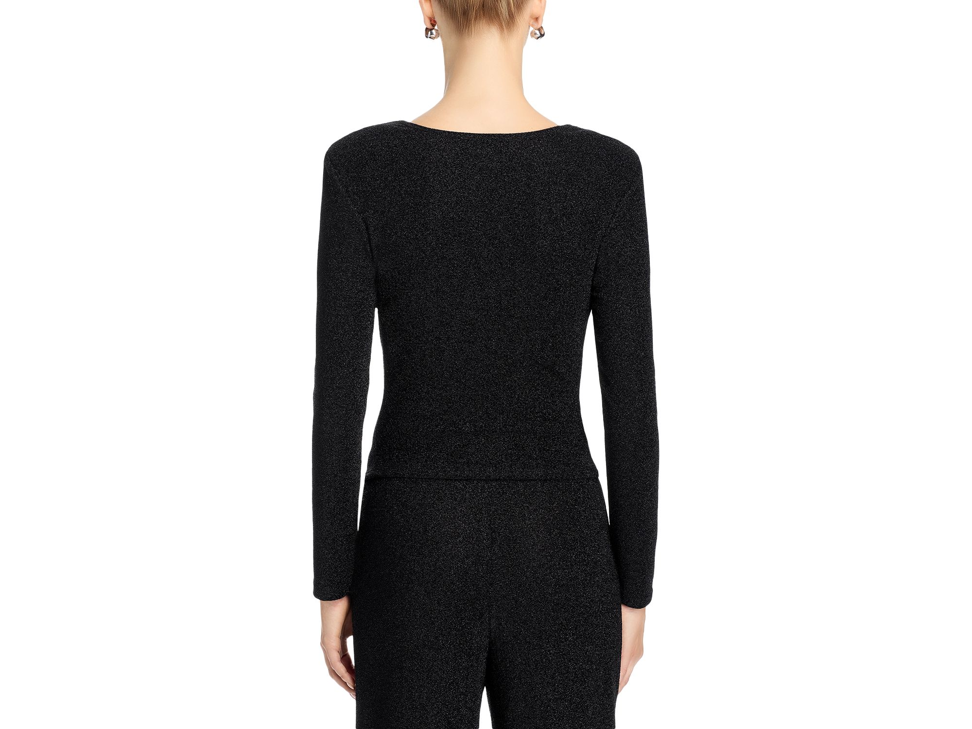 Shimmer Knit Cowl Neck Top - Exclusive — Image 3
